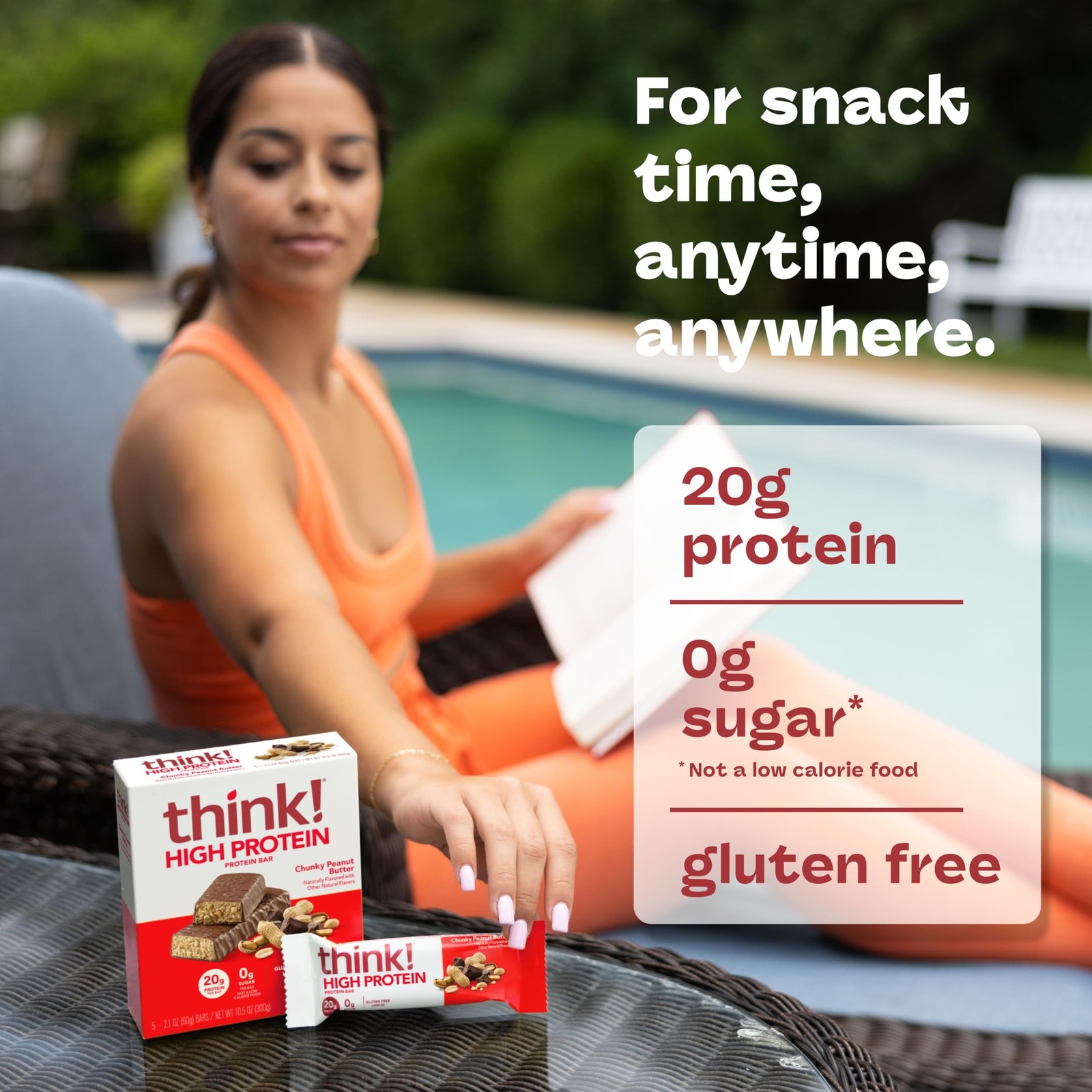 think! Protein Bars, High Protein Snacks, Gluten Free, Kosher Friendly, Chunk…