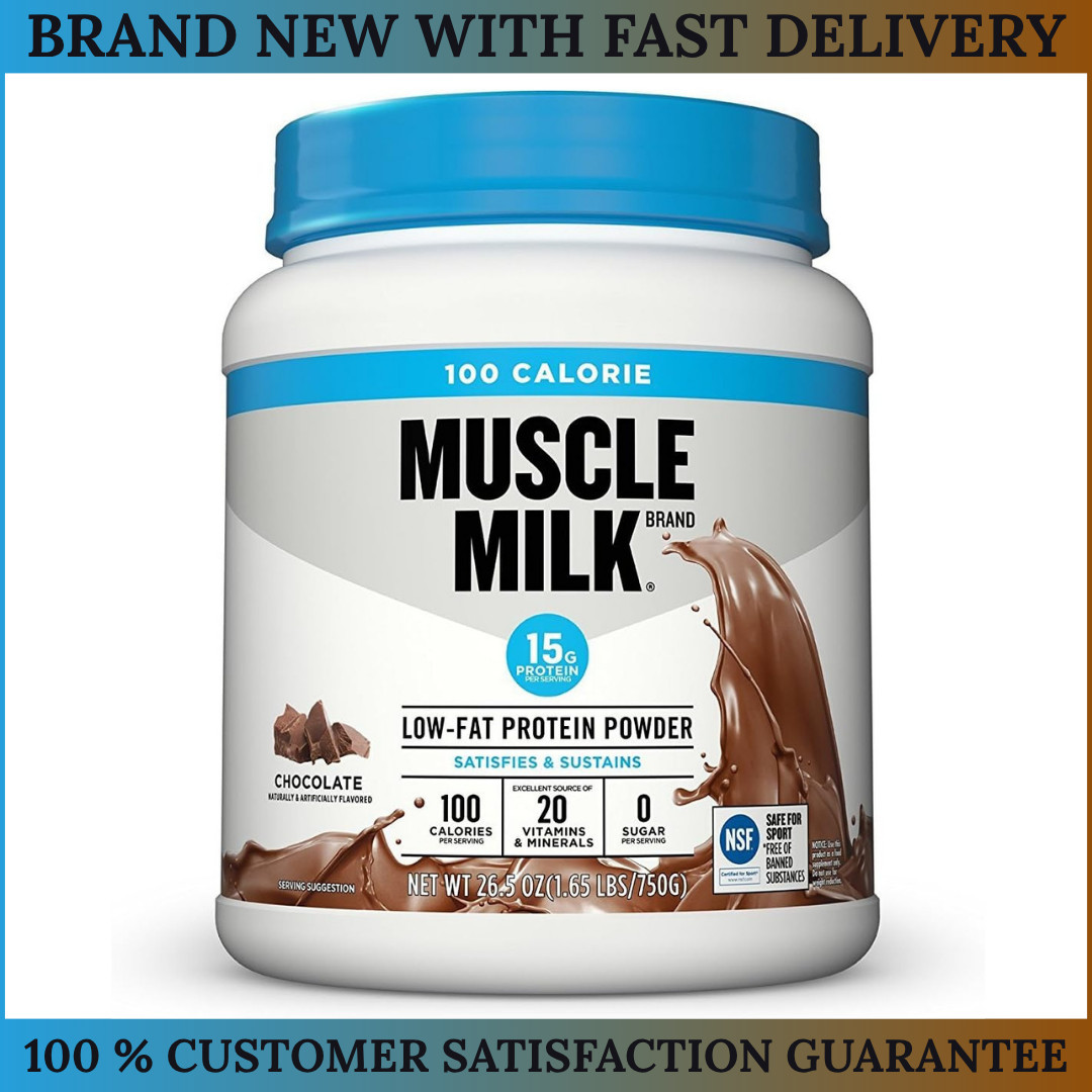 Muscle Milk ZERO Protein Powder Chocolate 15g Protein 1.65 lb 25 Servings