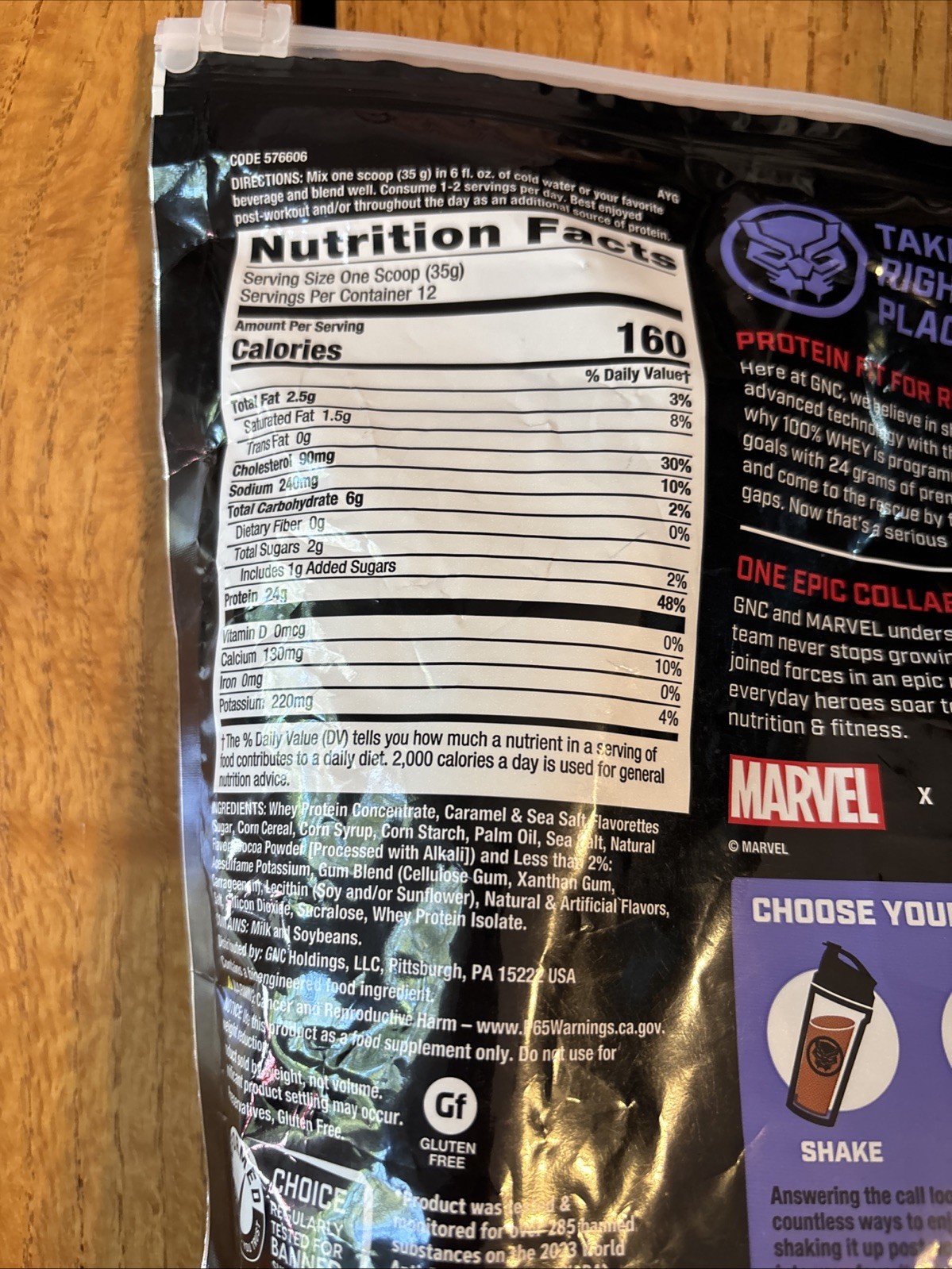 1 Pack GNC Performance 100% Whey Protein Caramel Cookie, 14.8 Oz Exp. 1/2026