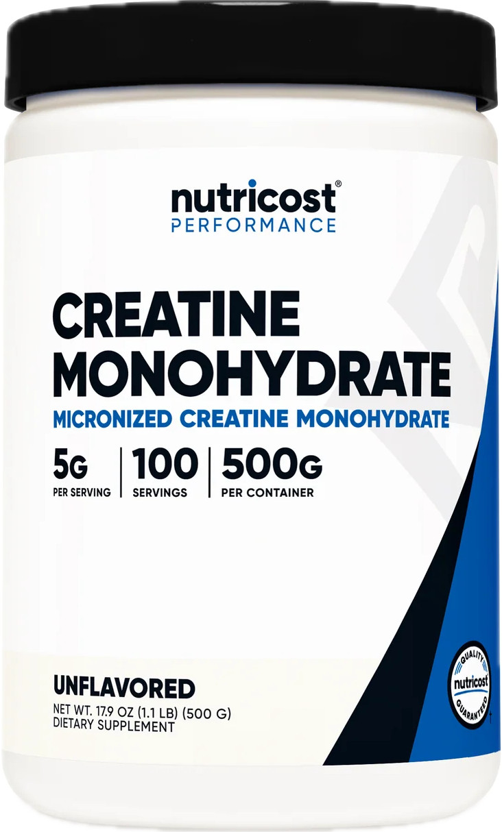 Unflavored Nutricost Creatine Monohydrate Micronized Powder 500G