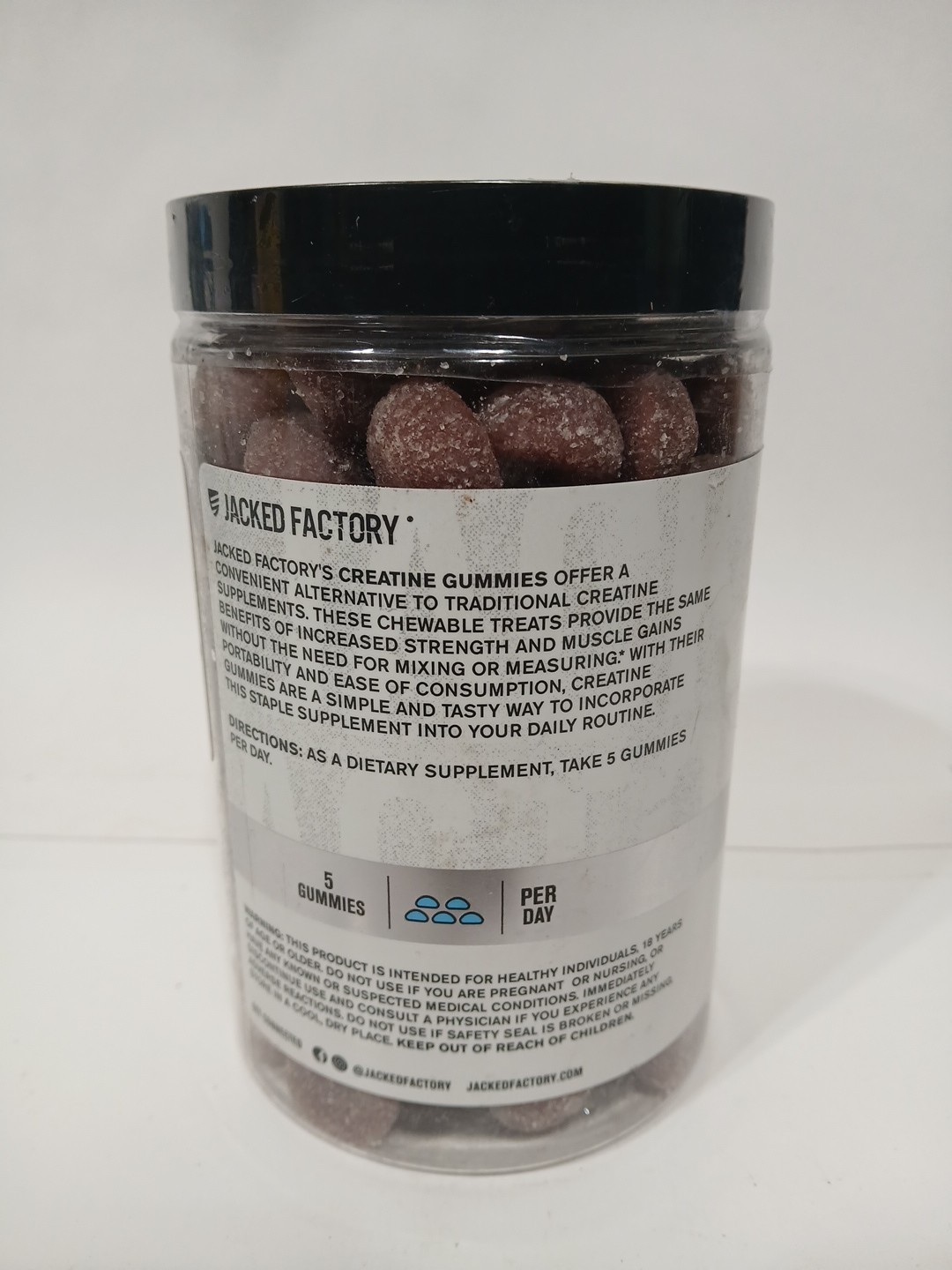 Jack Factory Creatine Gummies – Blue Raspberry 150ct Gummies Exp03/2027