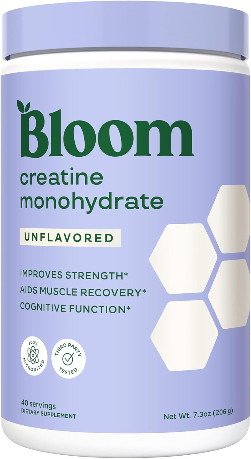 Bloom Nutrition Creatine Monohydrate Powder, 5G Micronized Creatine per Serving,
