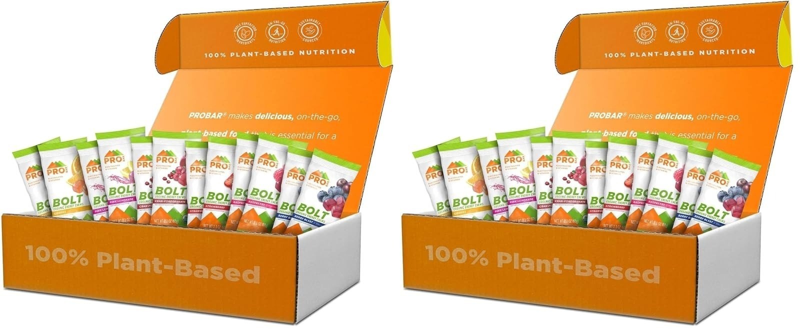 PROBAR Bolt Energy Chews Variety Pack – Organic Vegan Sports Gummies