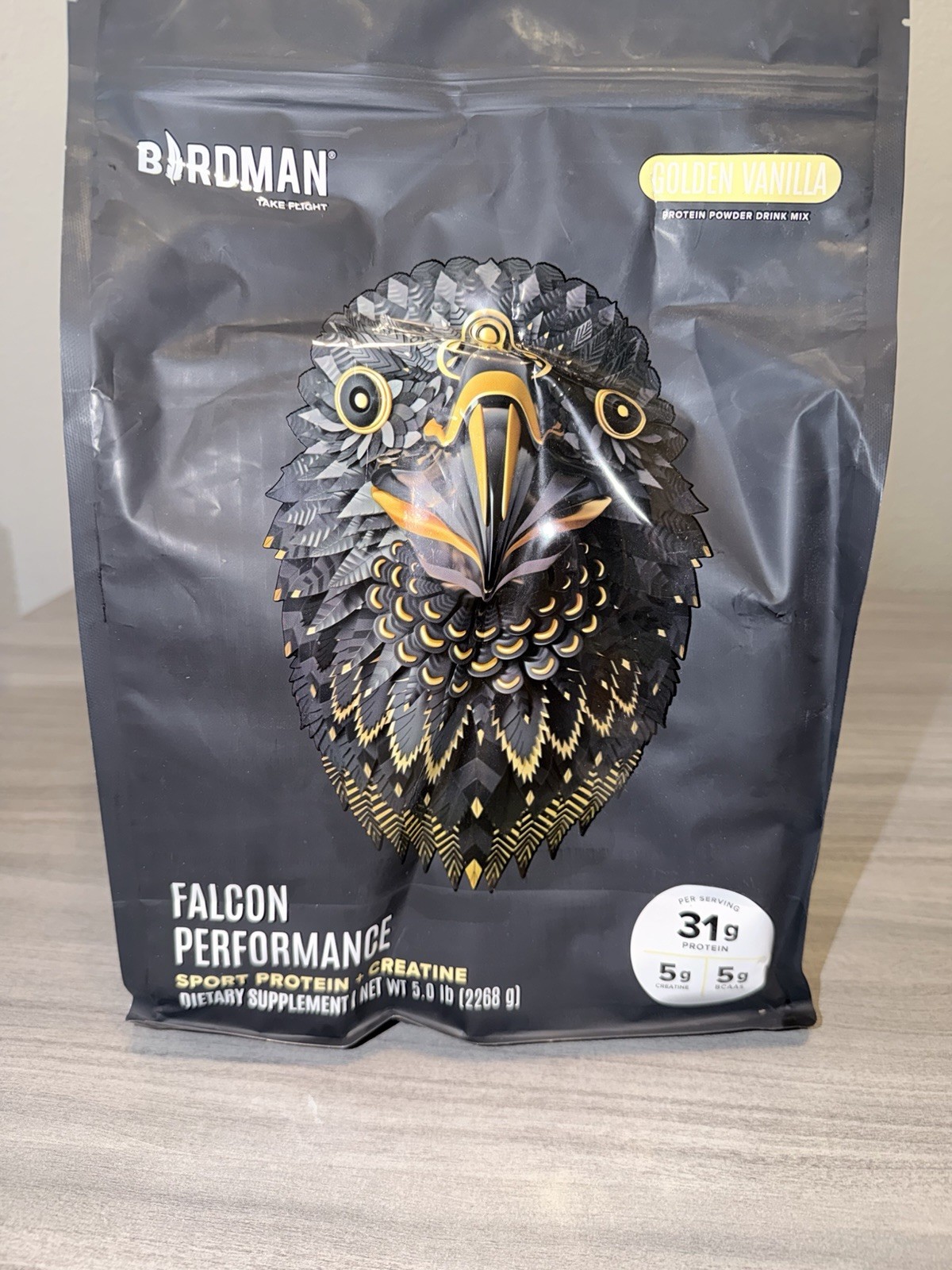BIRDMAN Falcon Protein + Creatine + BCAA Powder, Vanilla, 5 lb