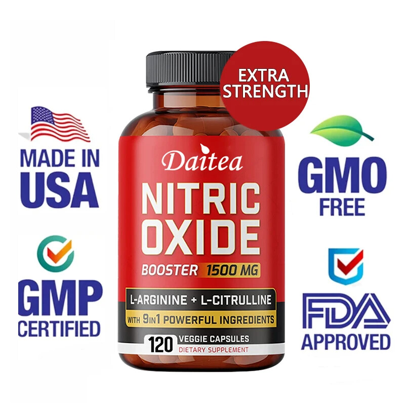 Nitric Oxide Booster 1500mg Supports Healthly Nitric Oxide Production 30/60/120