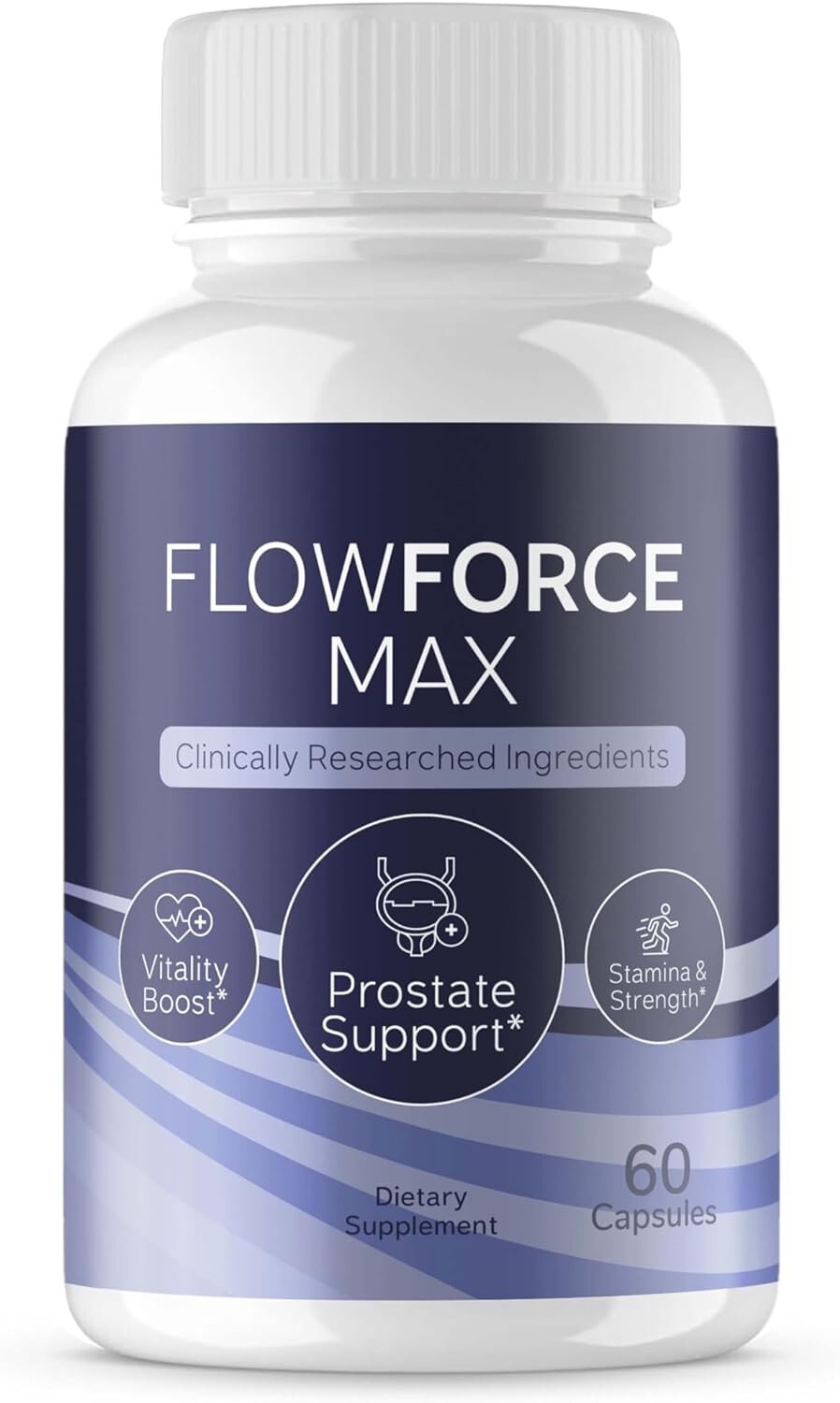 (1 Pack) Flow Force Max – Vegan, Male Vitality Supplement Pills – 60 Capsules