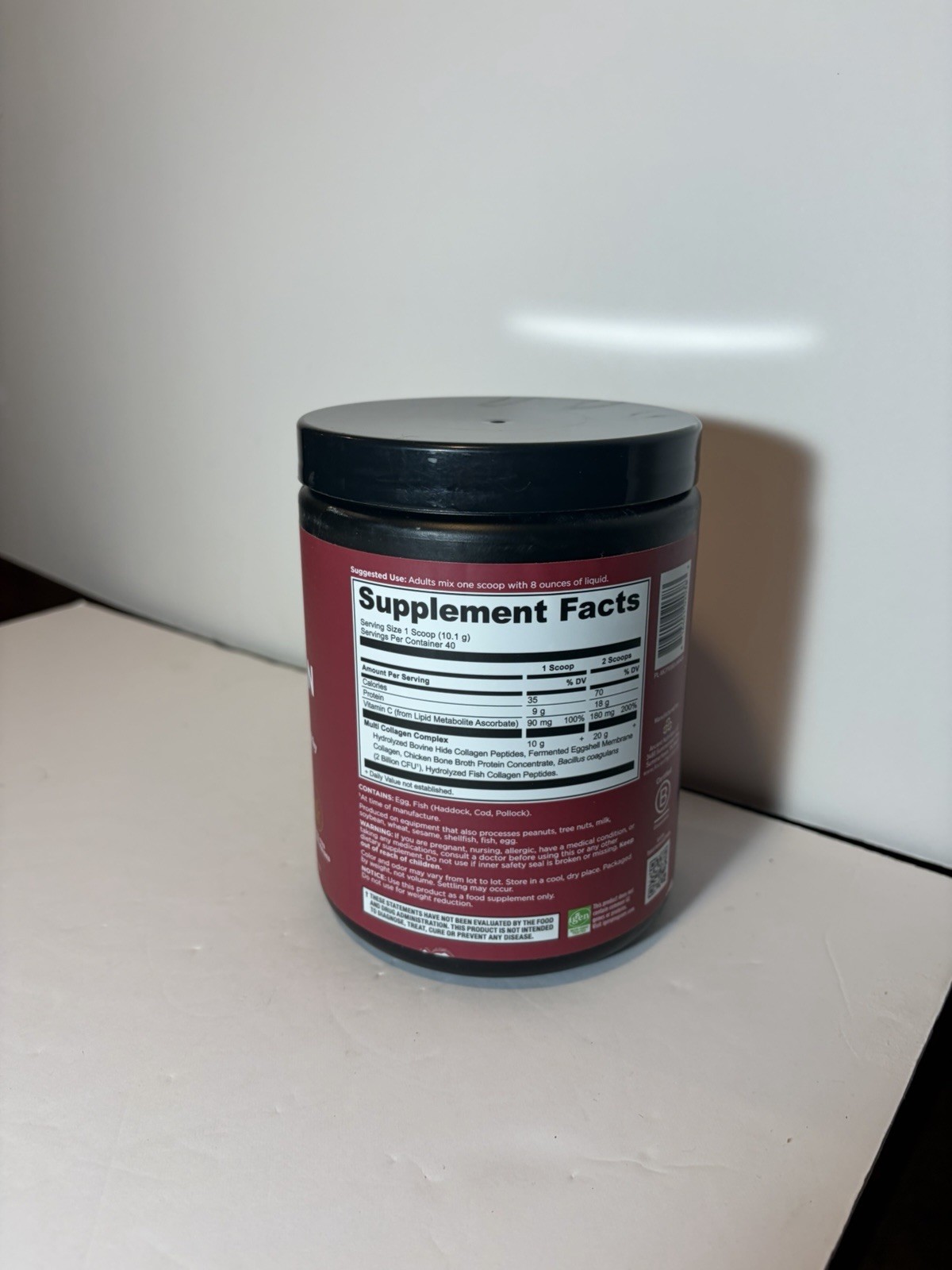 Ancient Nutrition Multi Collagen Protein Powder Grass-Fed + Vitamin C 14.3oz