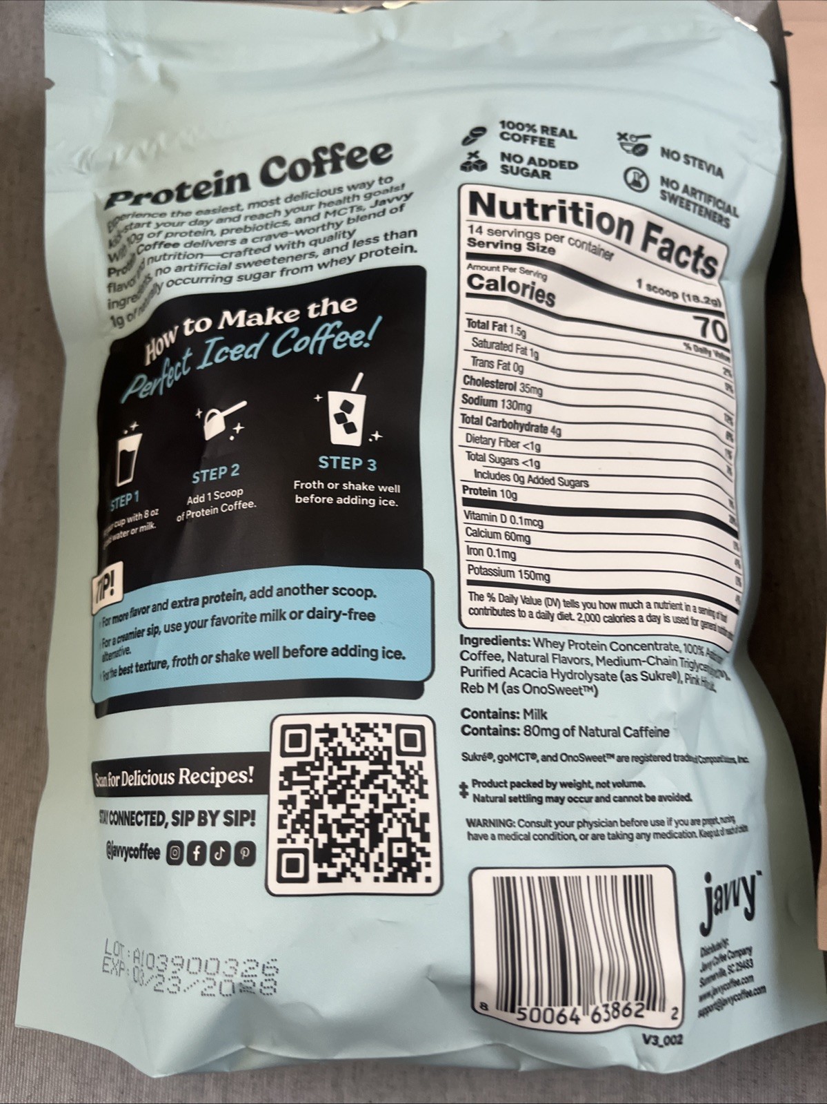 (2) Variety Javvy Vanilla & MOCHA Protein & Instant Iced Coffees ☕️