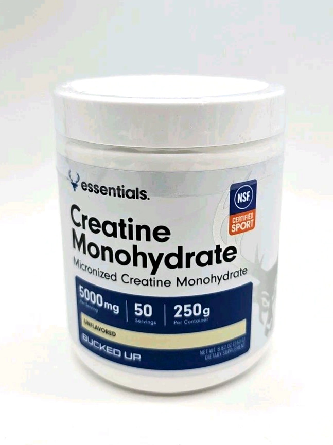 Bucked Up Creatine Monohydrate Micronized Powder Essential 10/26 – Size: 8.82 oz