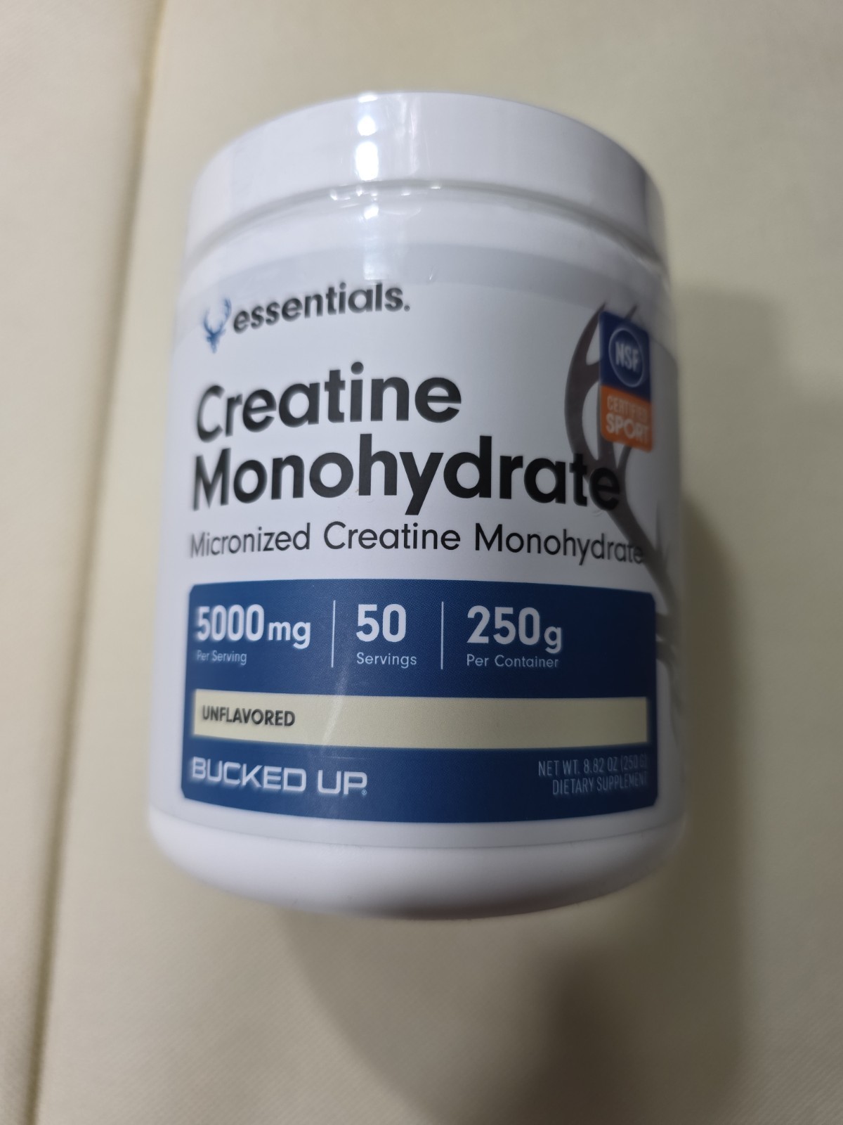 Bucked Up Creatine Monohydrate Sports & Fitness Performance Powder 250g (8.82oz)