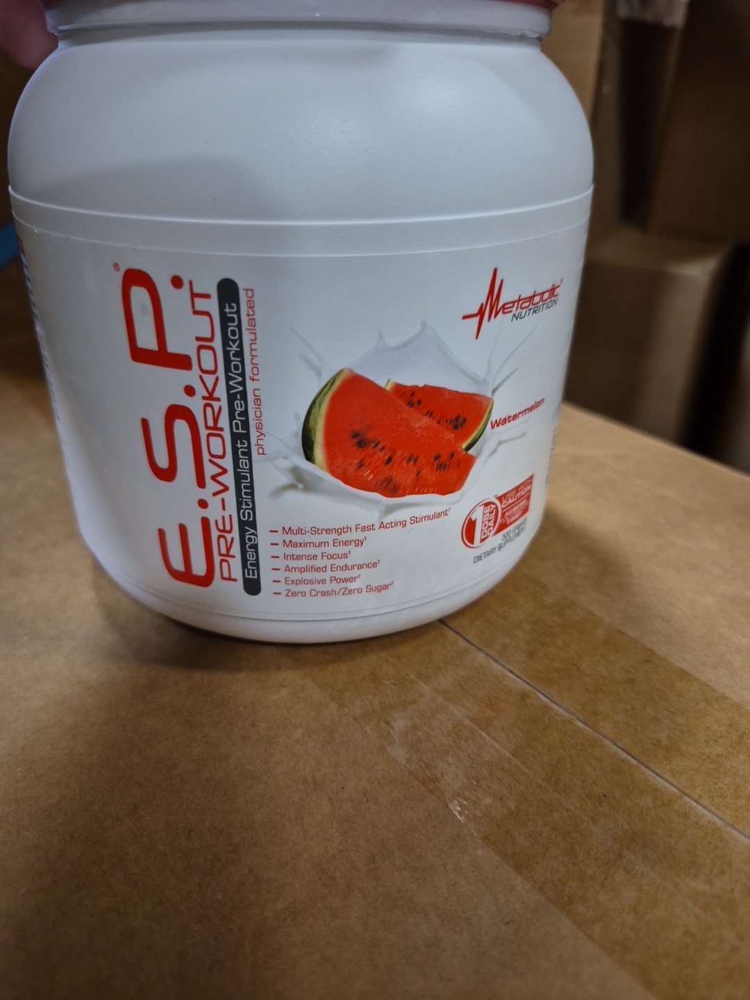 Metabolic Nutrition E.S.P. Pre-Workout Powder Watermelon 300g Gluten Sugar-Free