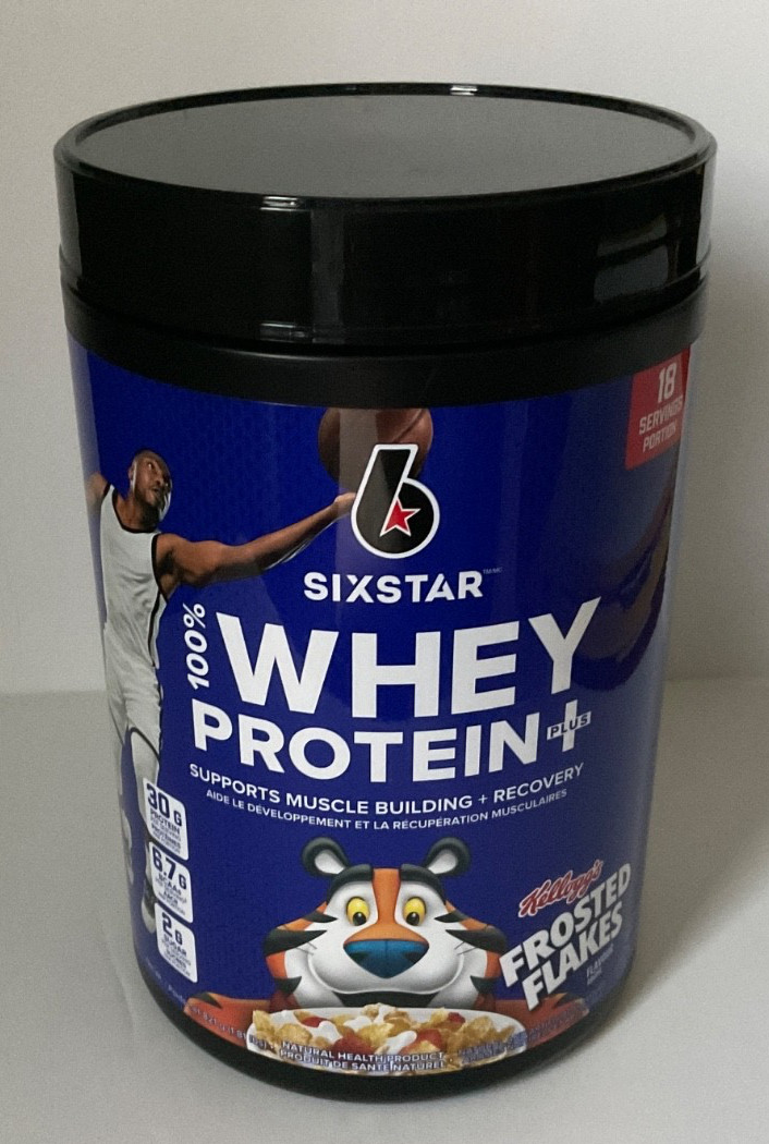 6 SIXSTAR 100% Whey Protein plus + Kellogg’s Frosted Flakes
