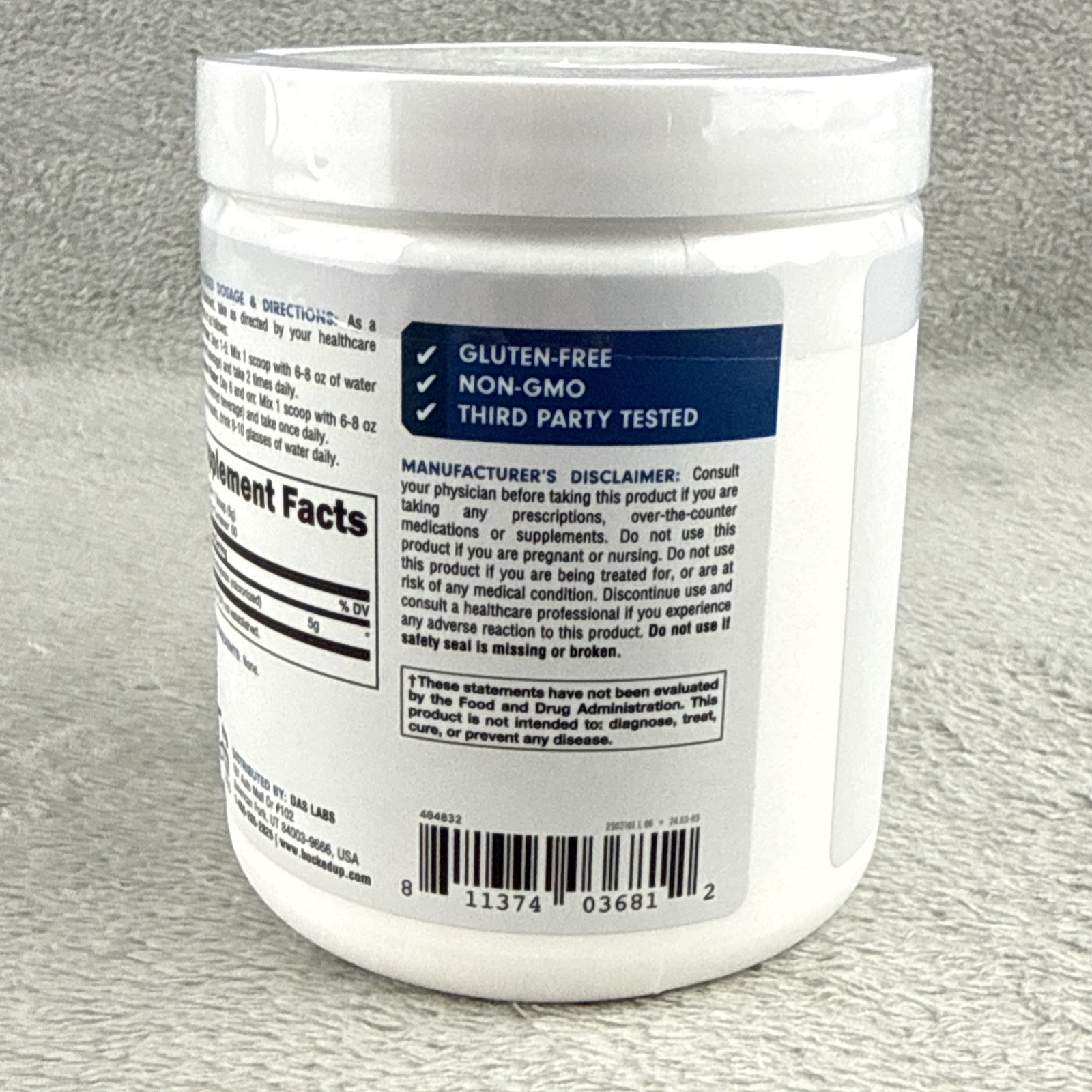 Bucked Up Pure Micronized Creatine Monohydrate – 50 Servings – 07/27