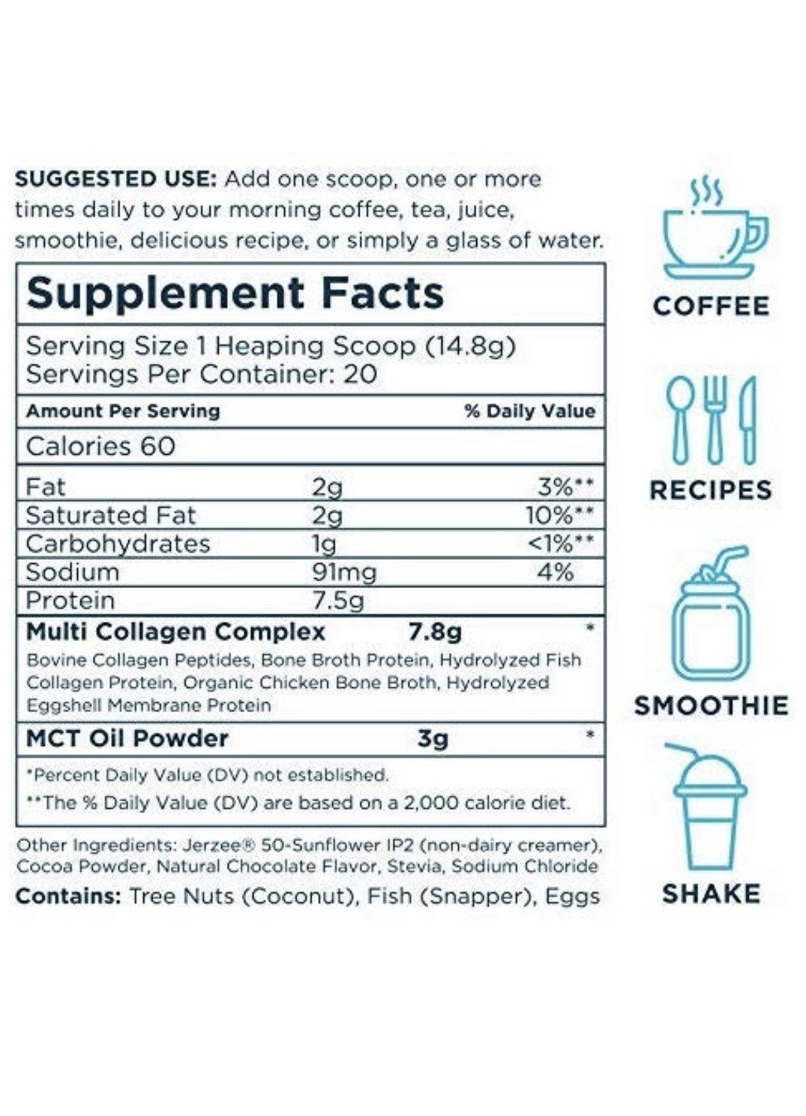 Chocolate Collagen Keto Protein Powder – High Quality Multi Collagen Keto Powder