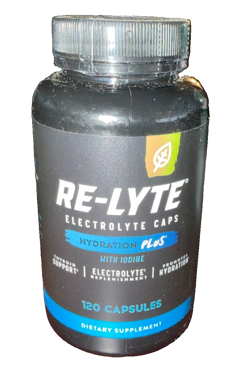 Re-Lyte Electrolyte Caps Hydration Support Capsules, 120 Count NEW 01/2028