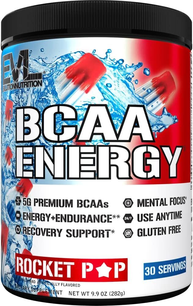 EVL Evlution Nutrition BCAA Energy Amino Acid Pre-Workout Powder – All FLAVORS