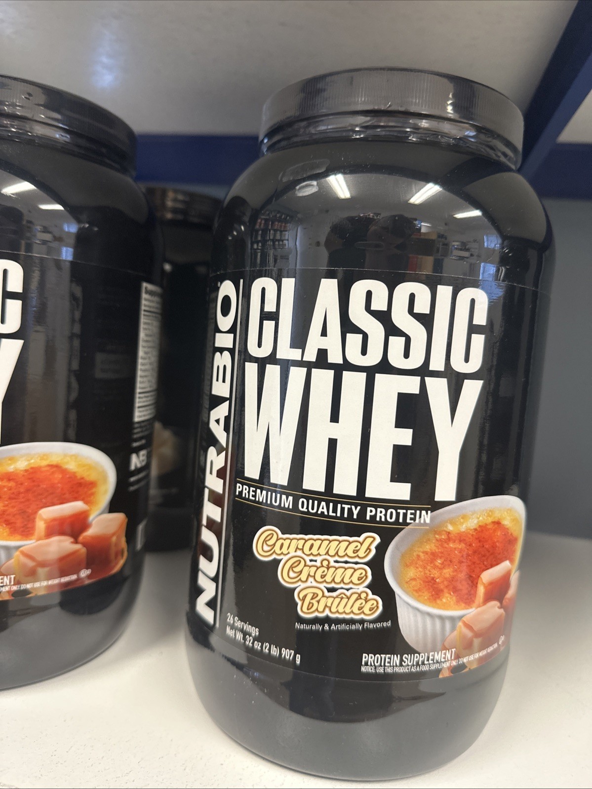 2 LB NutraBio Classic Whey Protein – Creme Brulee