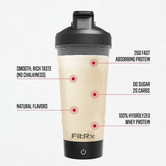 FitRx PoweRx Whey Protein Isolate – Vanilla Bean High Protein Powder, 26g 5.4oz