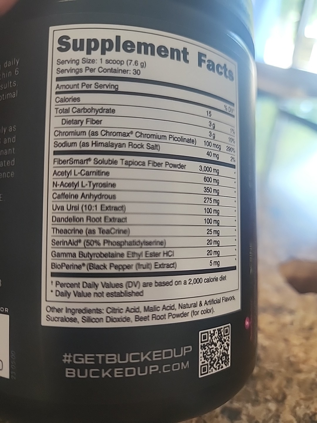 Bucked Up Heat Hardcore Private Label 7.8 Oz 30 Servings Miami Flavor