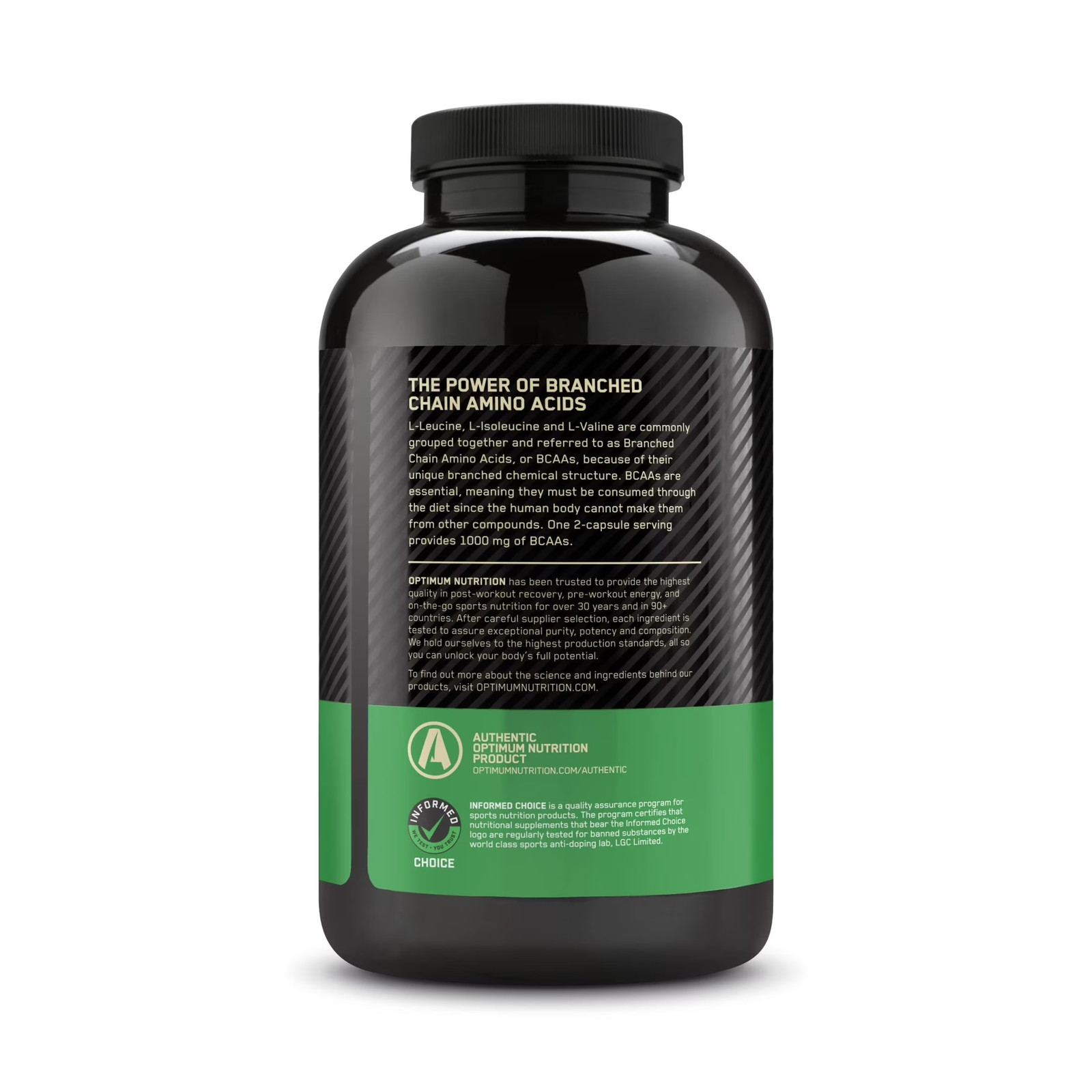 Instantized BCAA Capsules, 1000Mg, 400 Count, 200 Servings