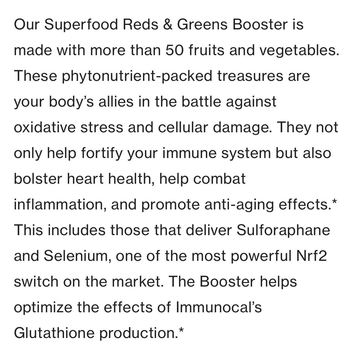 Immunocal Booster Superfood X3 Red & Greens Factory Sealed 90 Packs