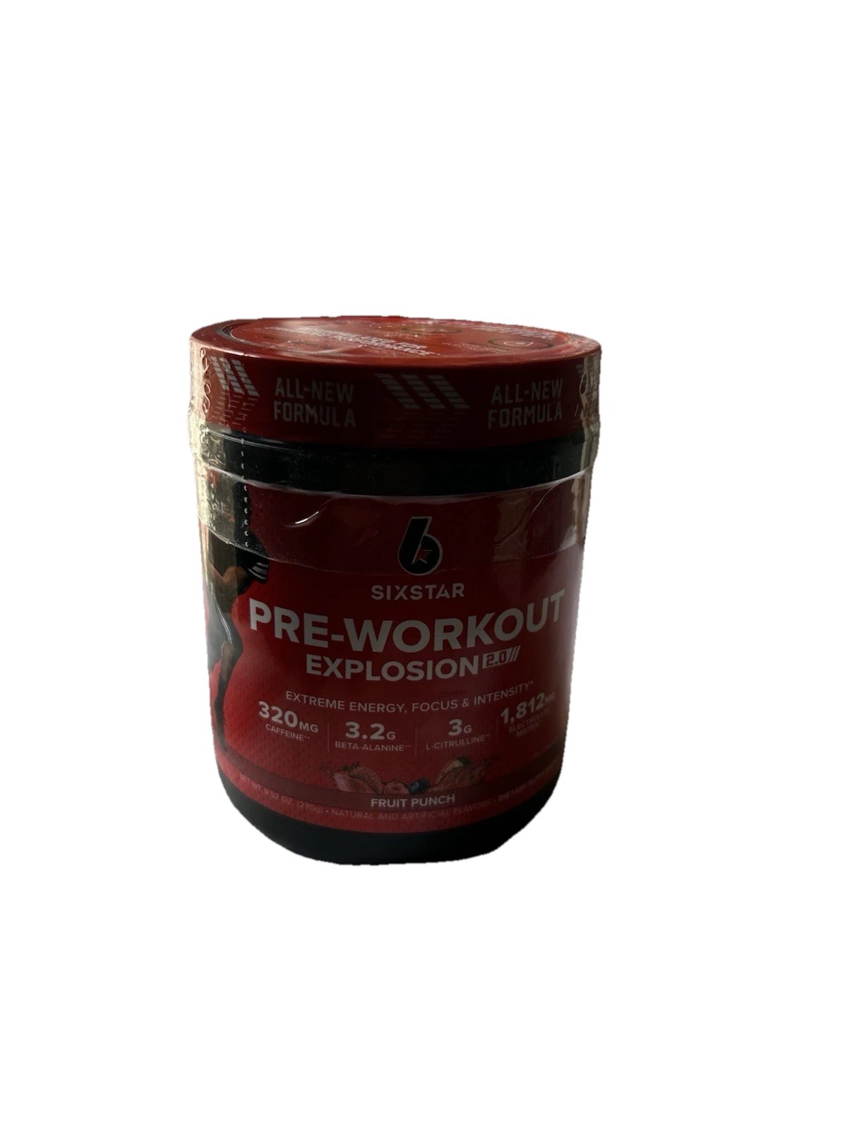 Pre-Workout Explosion 2.0, Fruit Punch, 9.52 oz (270 g) Dietary Supplement New