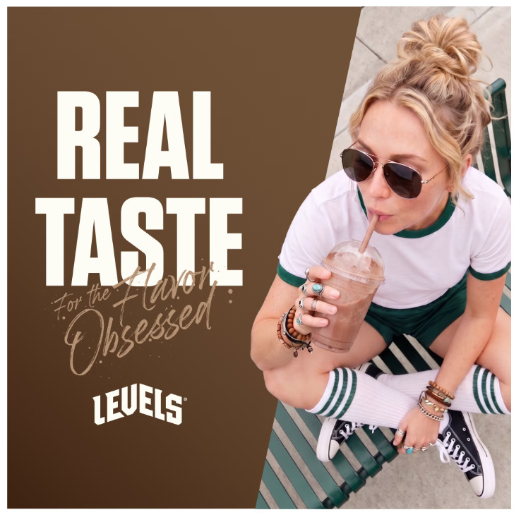 Levels Grass Fed Whey Protein Powder, No Artificials, 24G of Protein, Double Cho