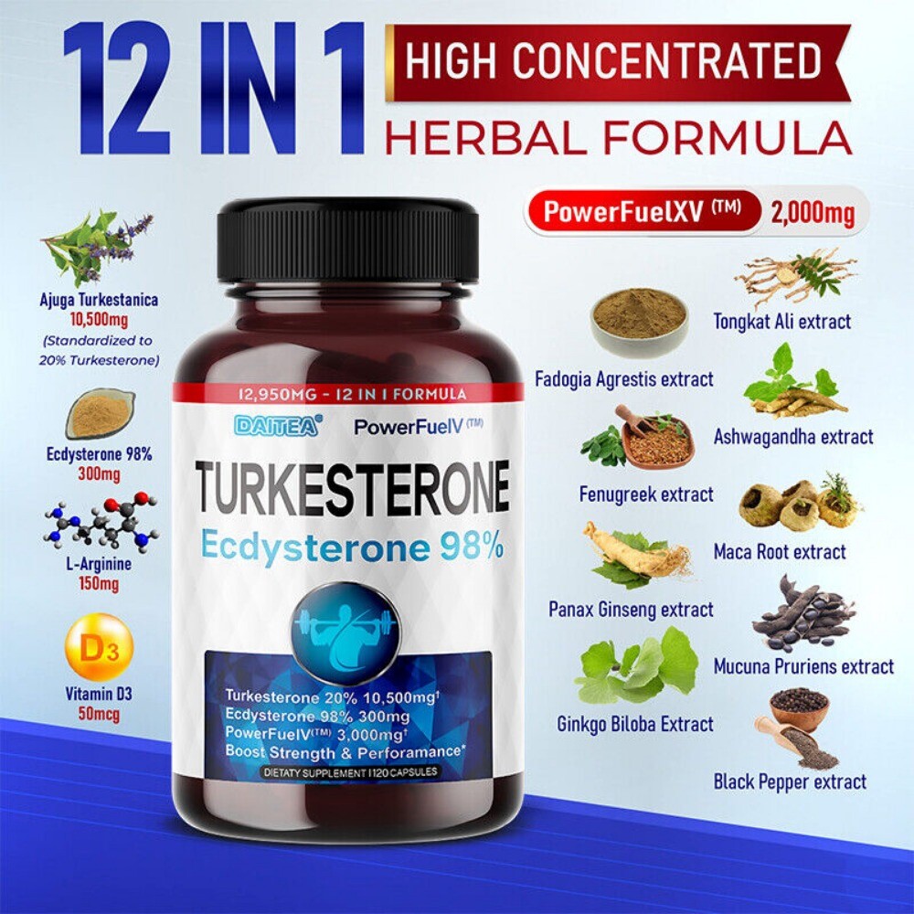 Turkesterone -Supports Energy, Performance, Muscle Health & Recovery