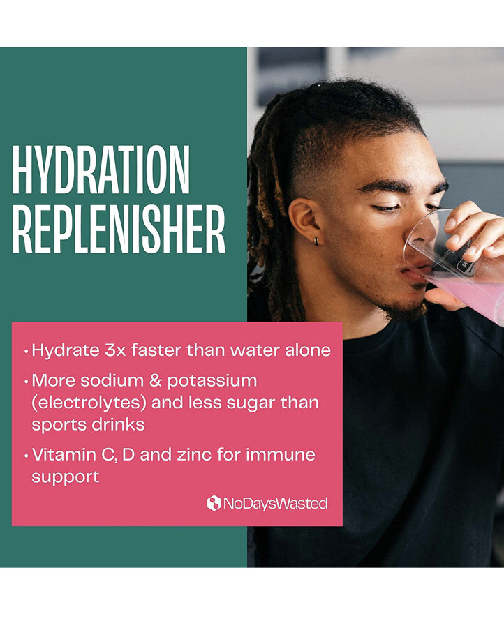 Replenisher Hydrating Mix Watermelon Lemonade 30 No Days Wasted