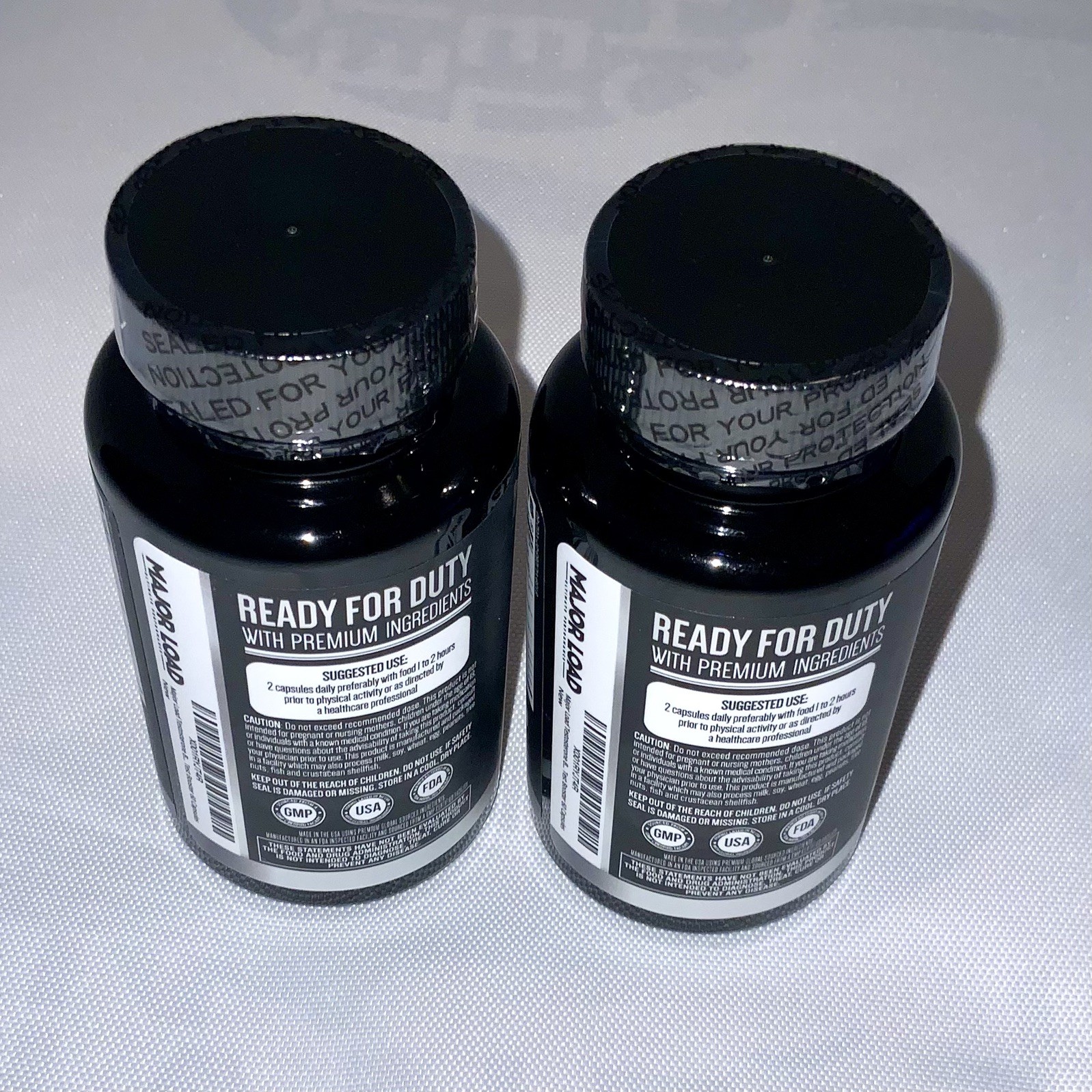 2 PACK LOT Major Load Testosterone Booster MALE ENHANCEMENT Supplement goat weed