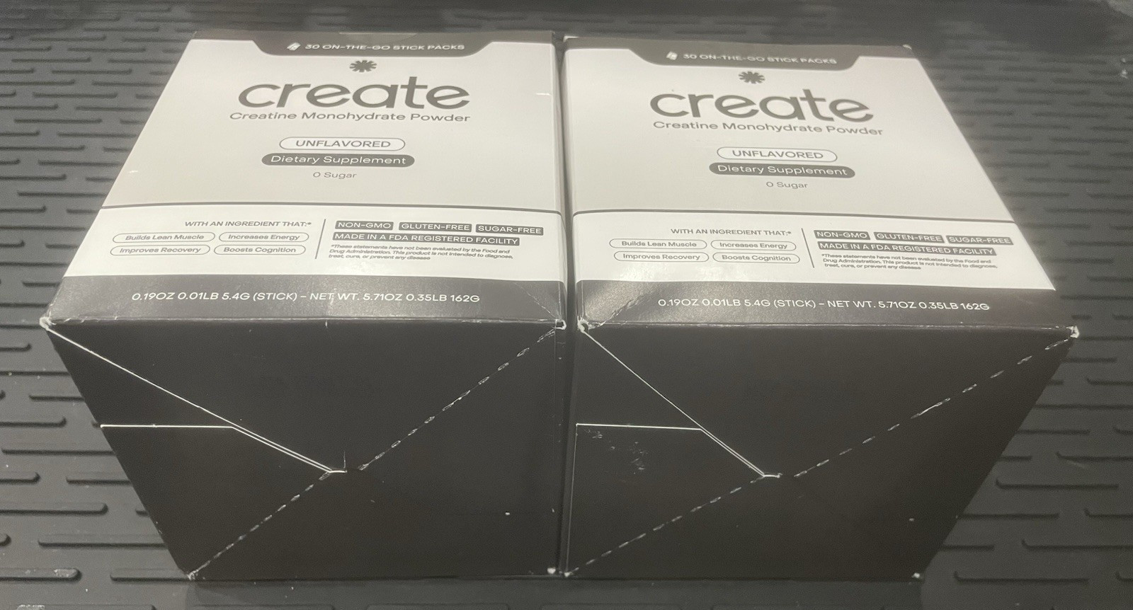 (2) Create – Single Serve Creatine Monohydrate Powder – 5.4g – 60 STICKS 5.71 Oz