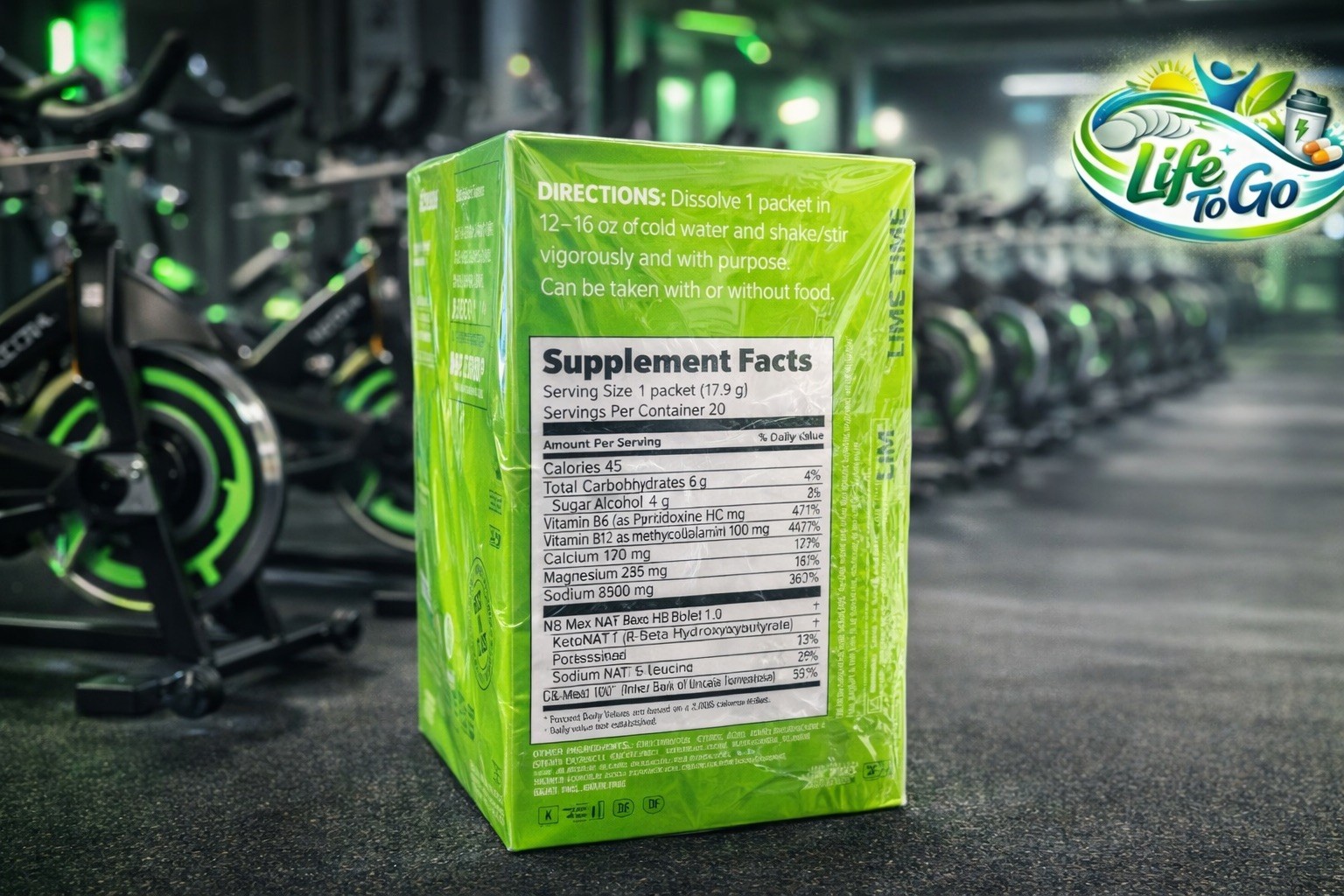 PRUVIT ketone drink Keto Nat LIME TIME Charged 20 pack exp 06/2027