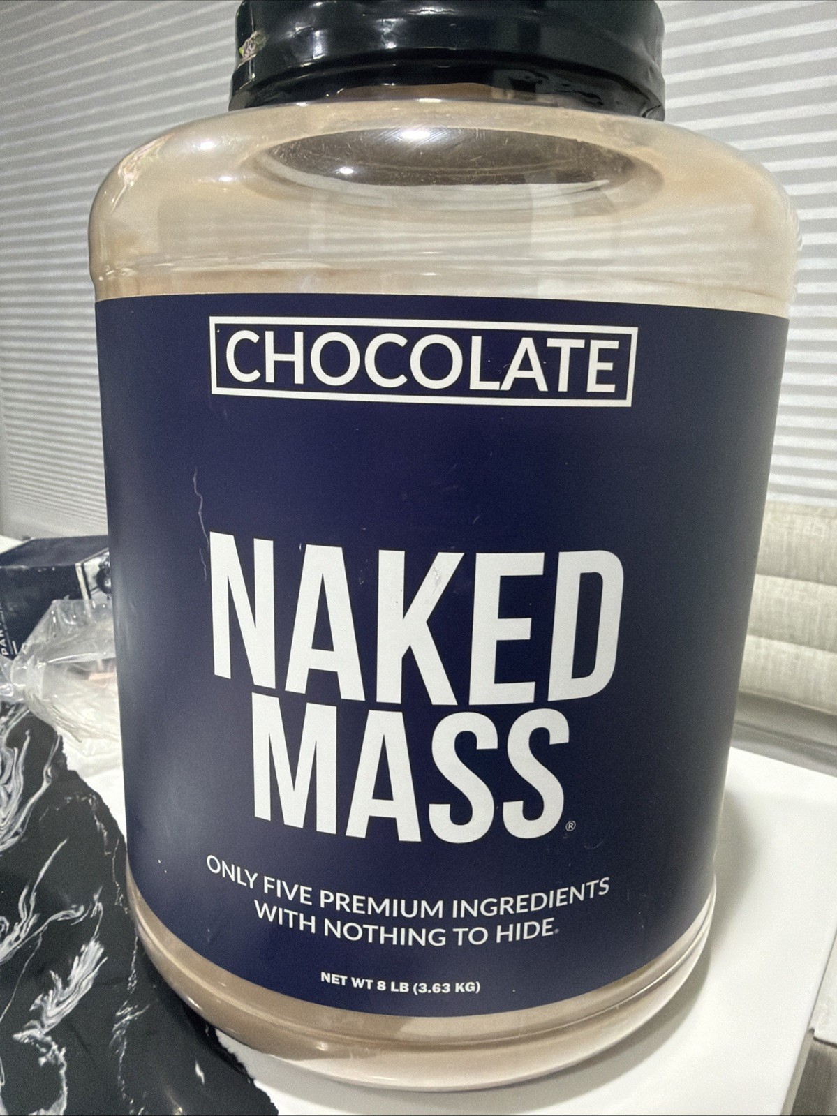 Chocolate Mass Gainer – All Natural Weight Gainer Protein Powder – 8lb Exp 1/28