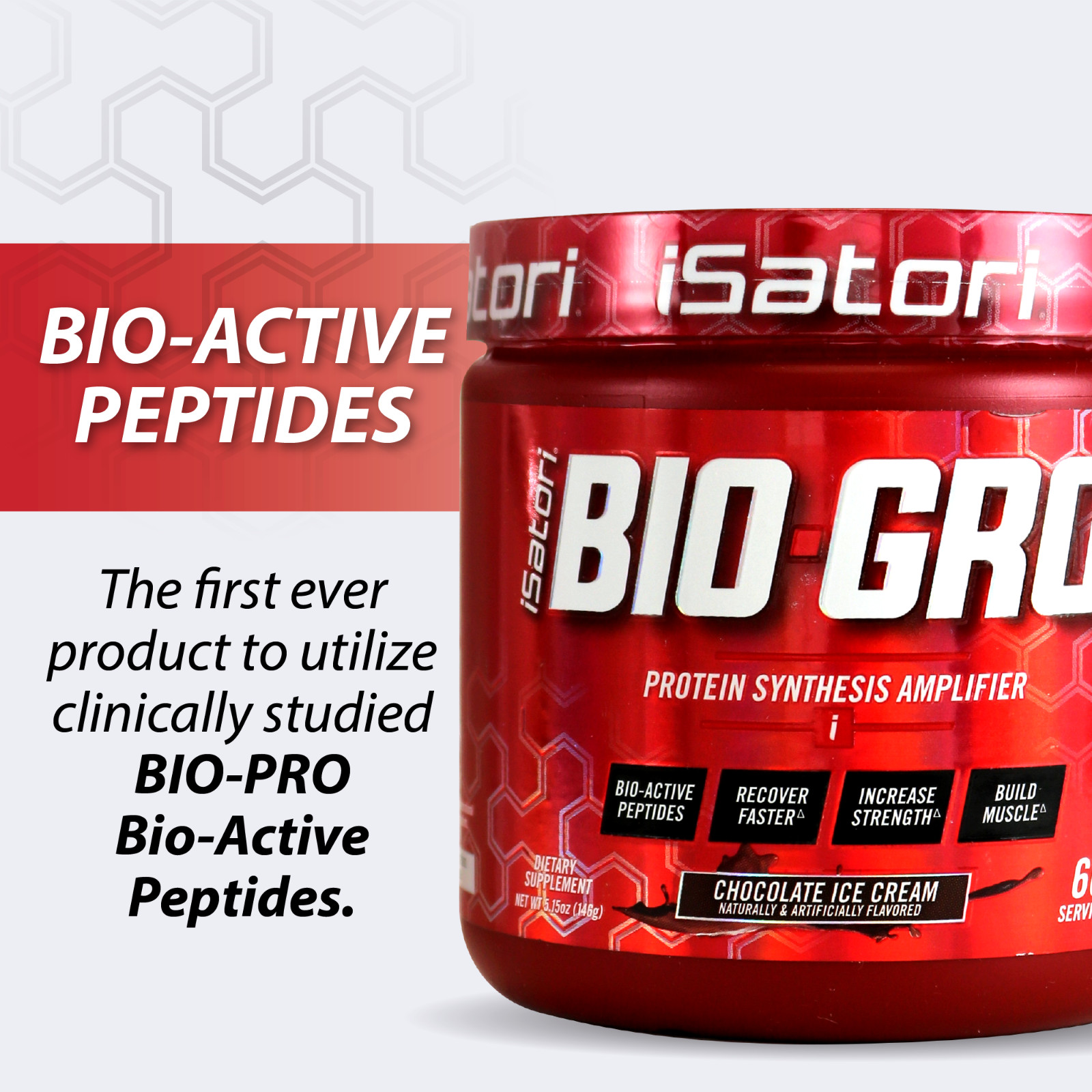 BIO-GRO Protein Muscle, Strength & Recovery – Chocolate Ice Cream / 60 Servings