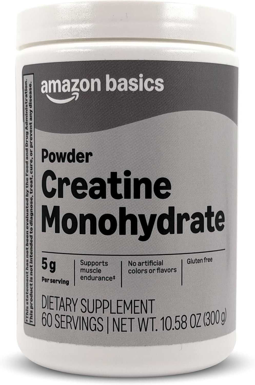 NEW Amazon Basics Creatine Monohydrate Powder, 10.58 oz, 60 Servings