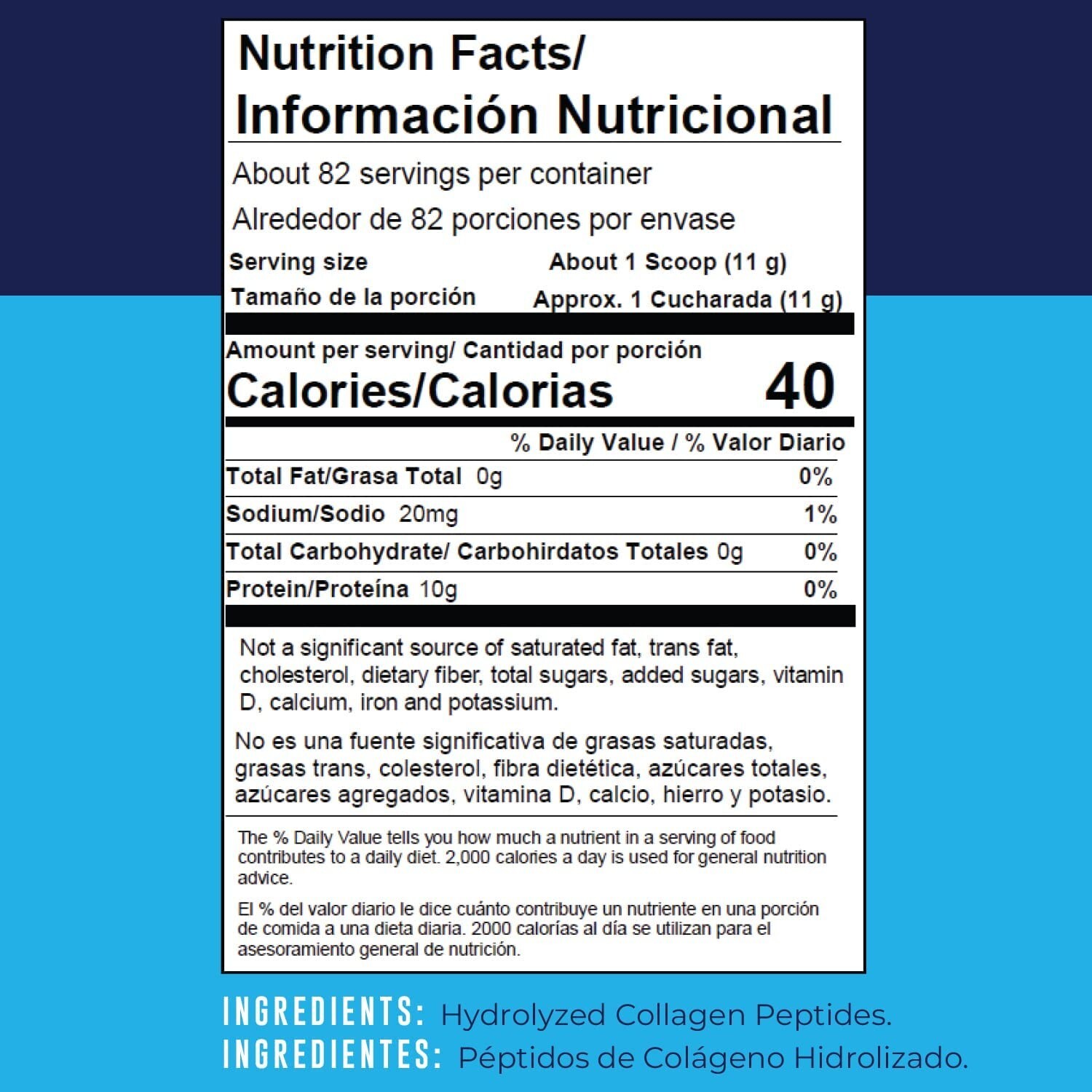 Left Coast Protein Powder | Hydrolyzed Collagen Peptides, Unflavored, 32 oz