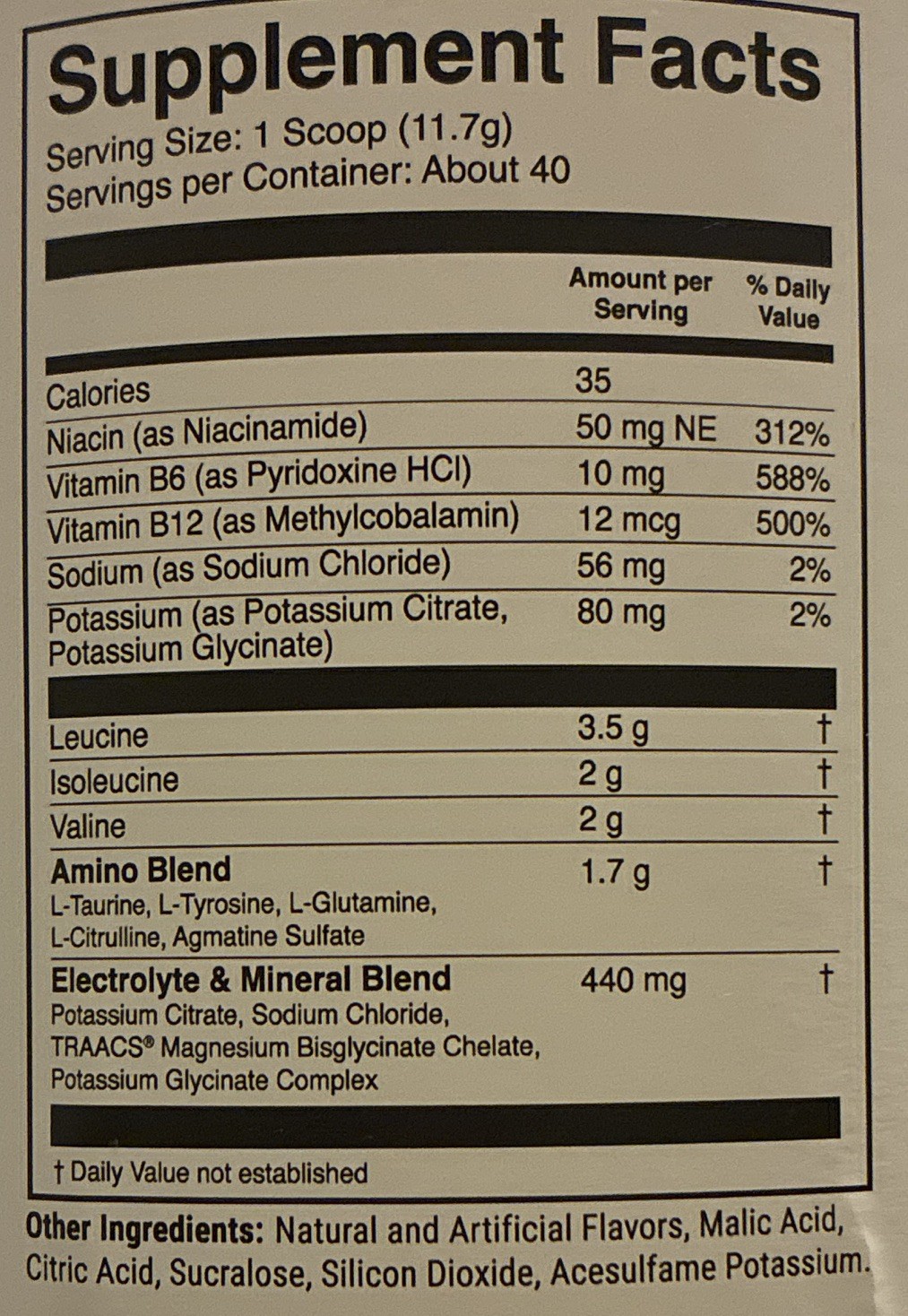 1st Phorm BCAA Berry Lemonade Amino Acids Recovery Powder New Factory Sealed