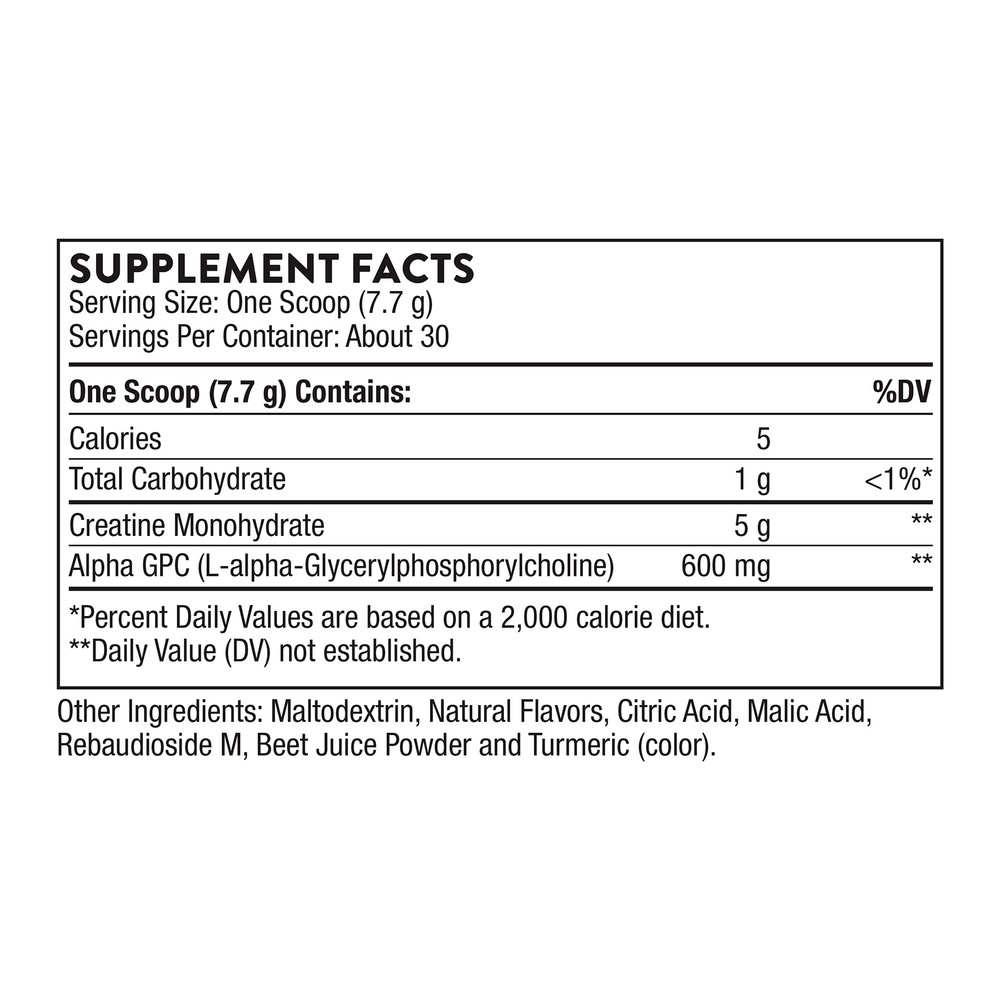 Thorne – Creatine + Alpha GPC (Watermelon Lemonade Flavored)