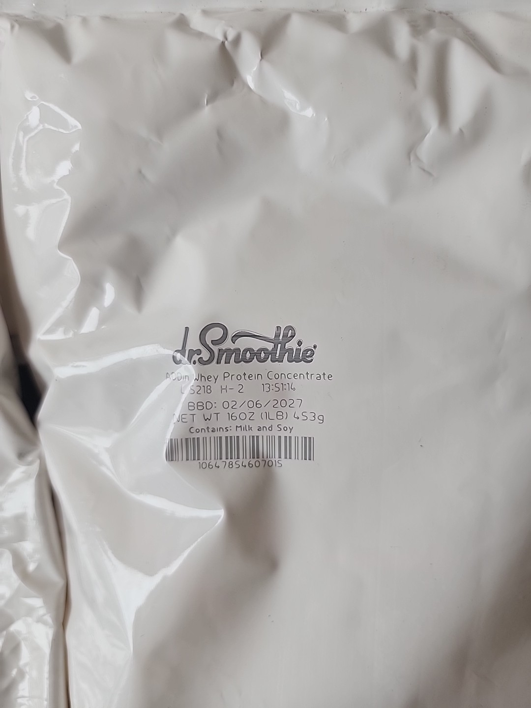 Dr Smoothie ADDIN Whey Protein Concentrate Milk And Soy Bb 02/2027 6 Lb