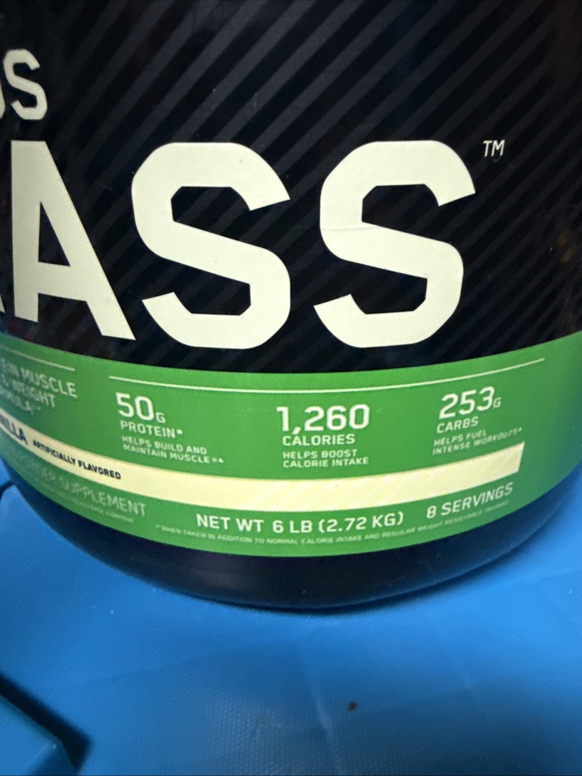 Optimum Nutrition Serious Mass™, Vanilla, 6 lb Protein Powder Expires 8/2025