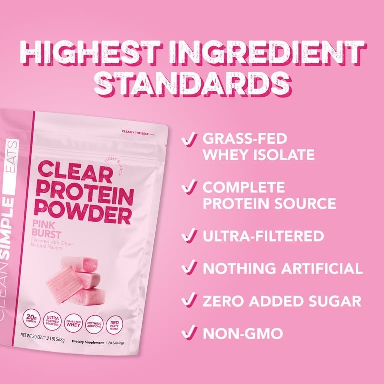 Clear Protein Powder strawberry 🍓🍓🍓