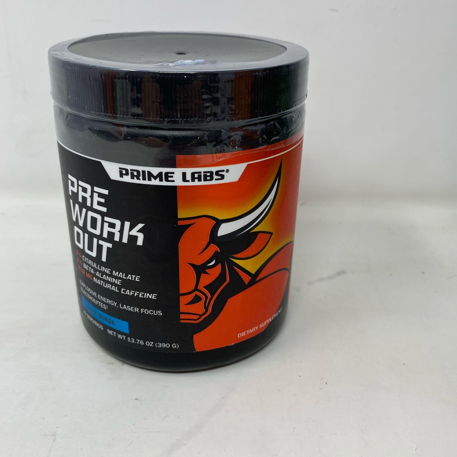 Prime Labs Pre-Workout Blue Lemonade, 30 Servings (Blue Surge)