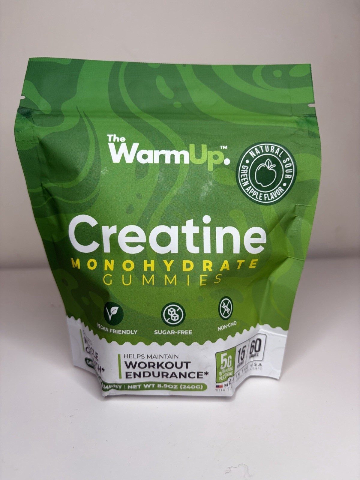 The Warm Up Creatine MONOHYDRATE GUMMIES Exp 2/27