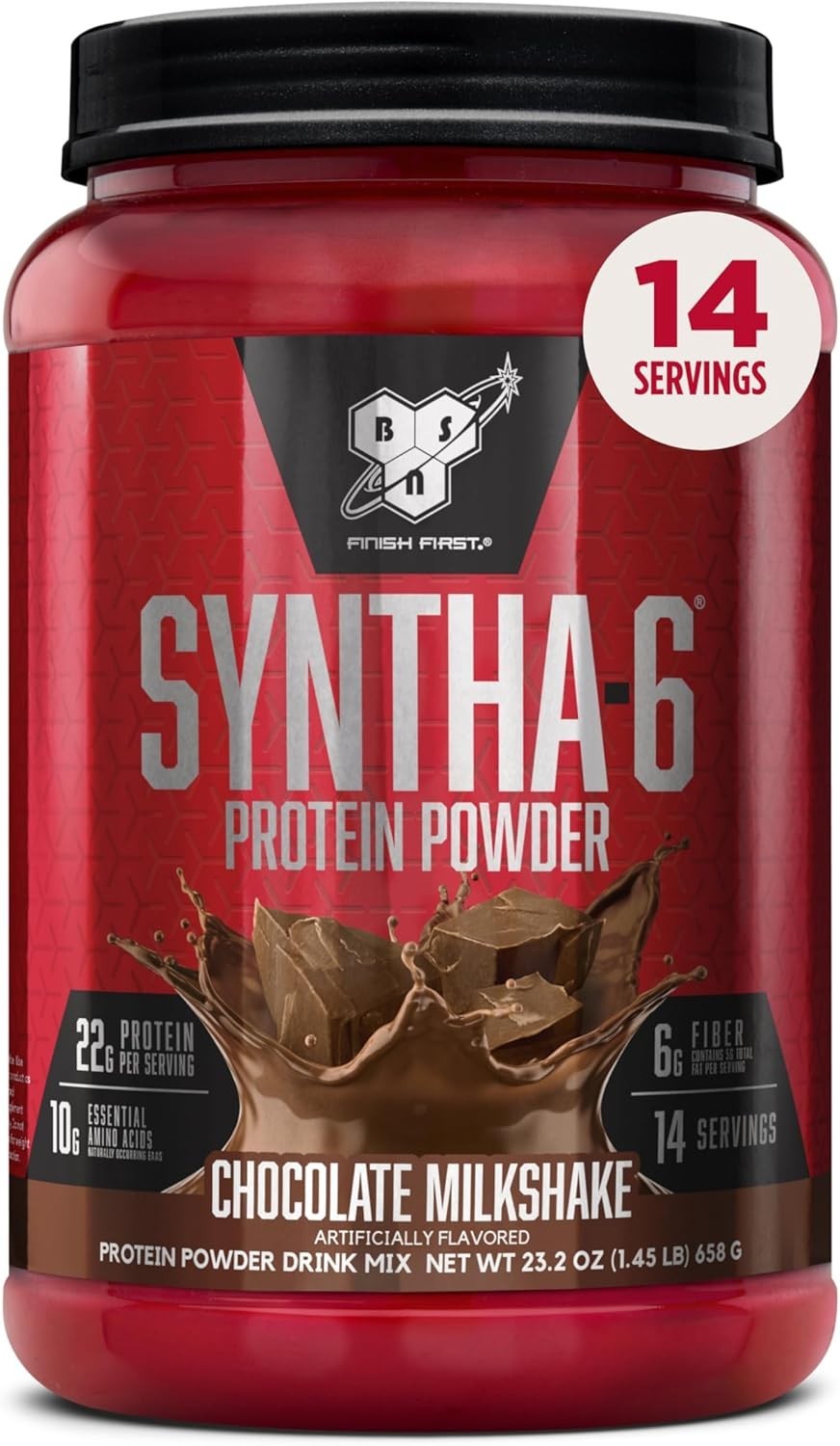 SYNTHA-6 Protein Powder – 22g Protein, 6g Fiber, Anytime Muscle Recovery