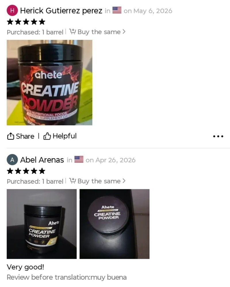 Creatine Monohydrate Powder 60 Servings 2 Month Supply Fast Absorbed