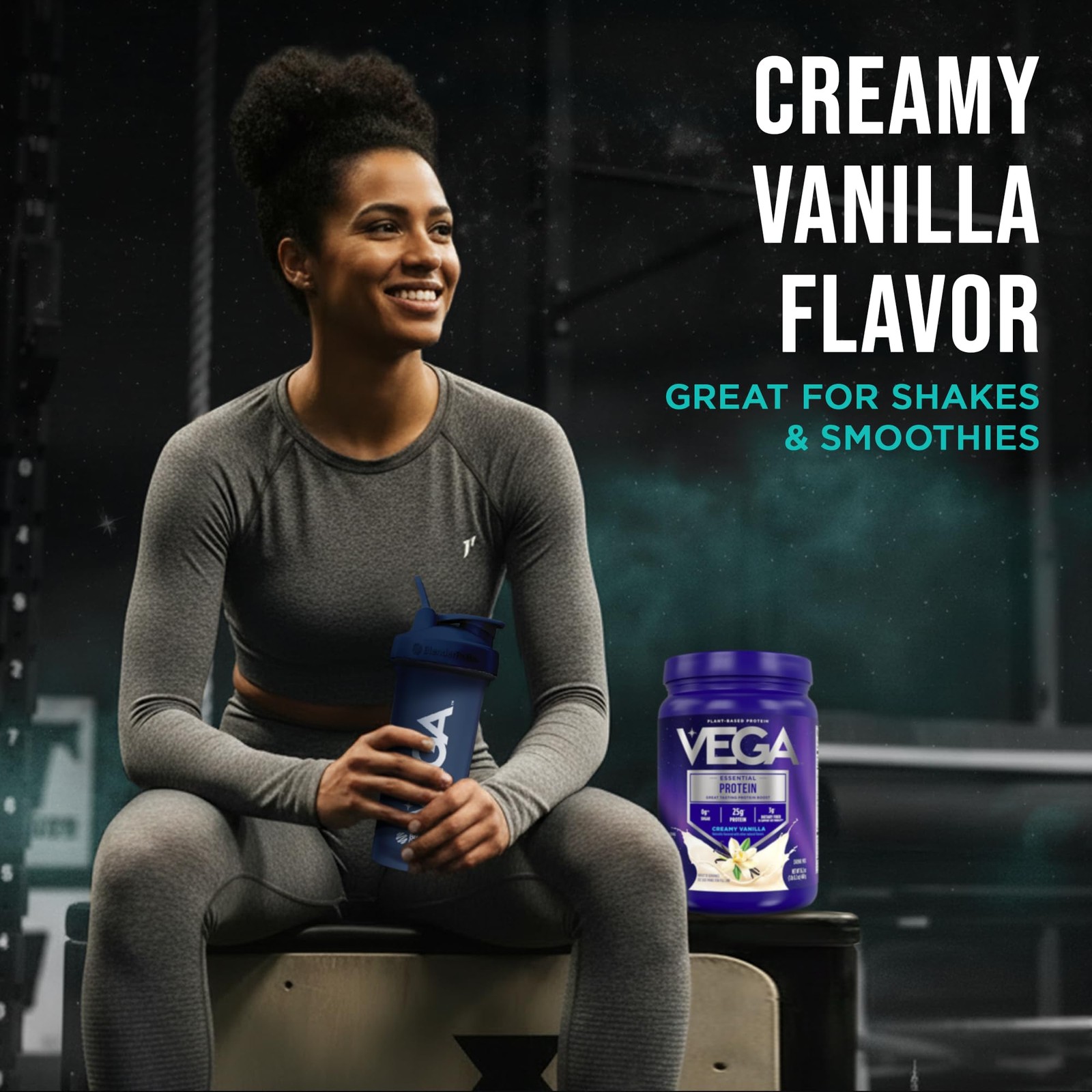 Vega Essential Protein – 25g Vegan Powder, Creamy 1 Pound (Pack of 1)