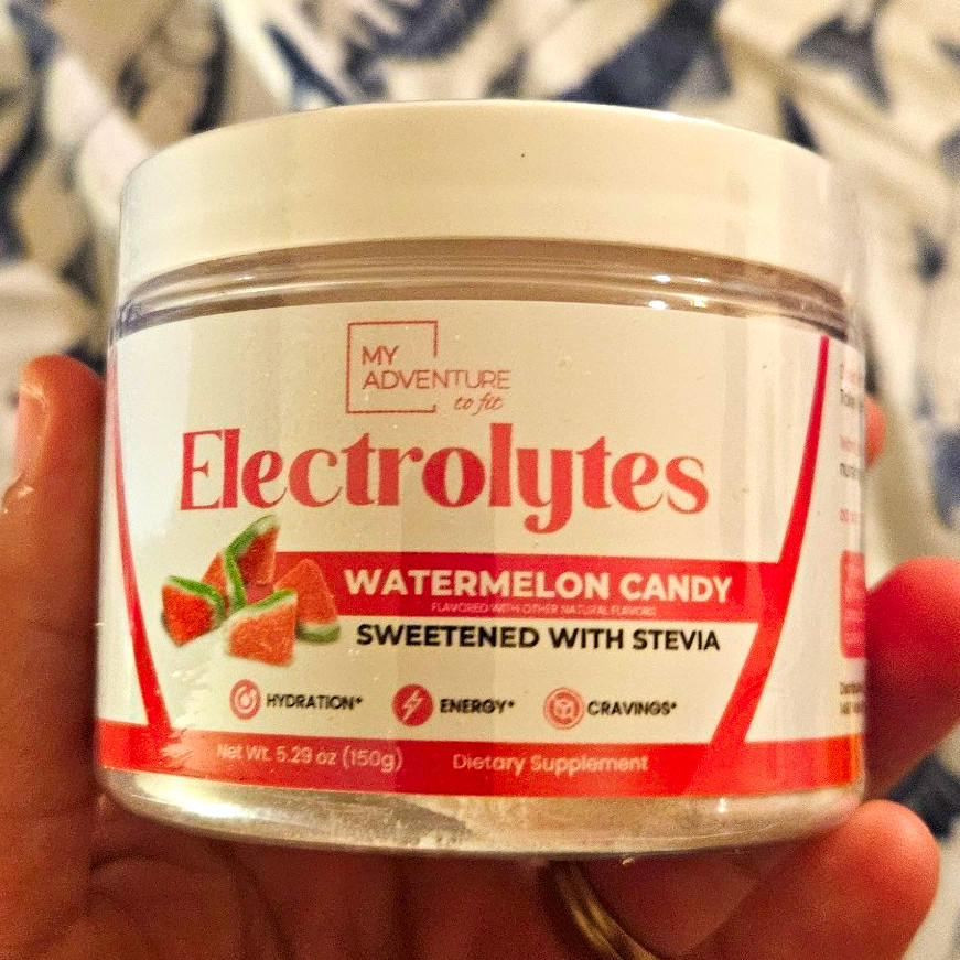 My Adventure to Fit Electrolytes Powder Watermelon Candy, Stevia, 5.29 oz