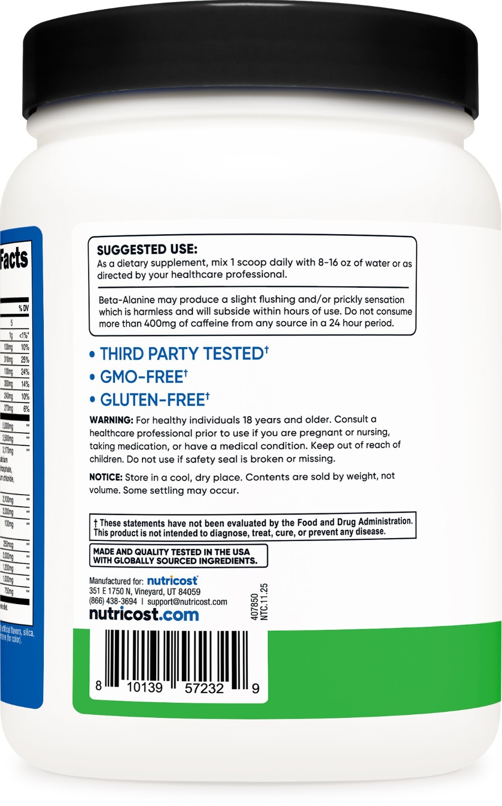 Nutricost Intra-Workout Powder, 30 Servings (Green Apple)