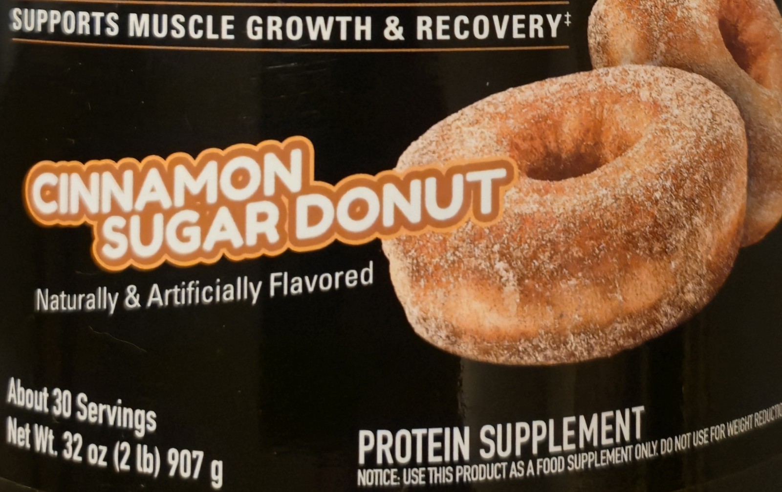 NutraBio WHEY PROTEIN ISOLATE 2 lb (30 Servings) Cinn Sugar Donut BEST BY 10/26