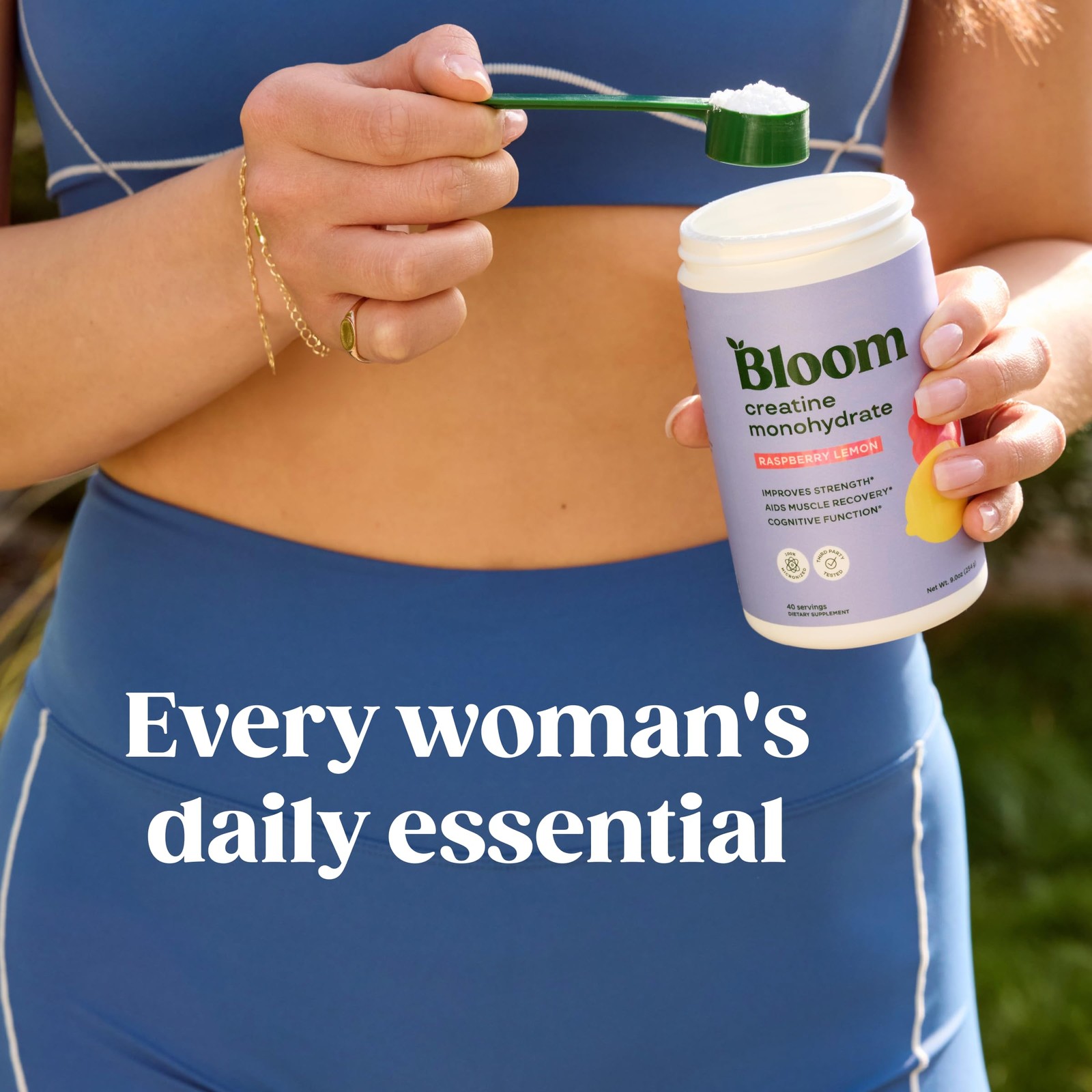 Bloom Nutrition Creatine Monohydrate Powder, 5g 9 Ounce (Pack of 1)